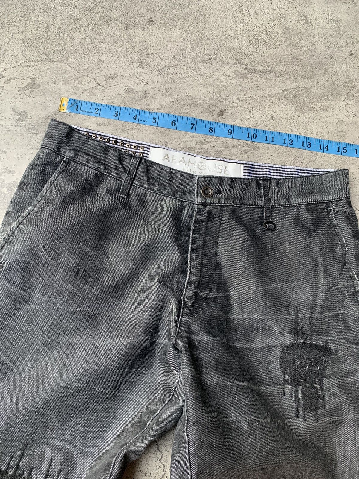 5351 POUR LES HOMMES ABAHOUSE (5351) lace up flare jeans Size US 30 / EU 46 - 2 Thumbnail
