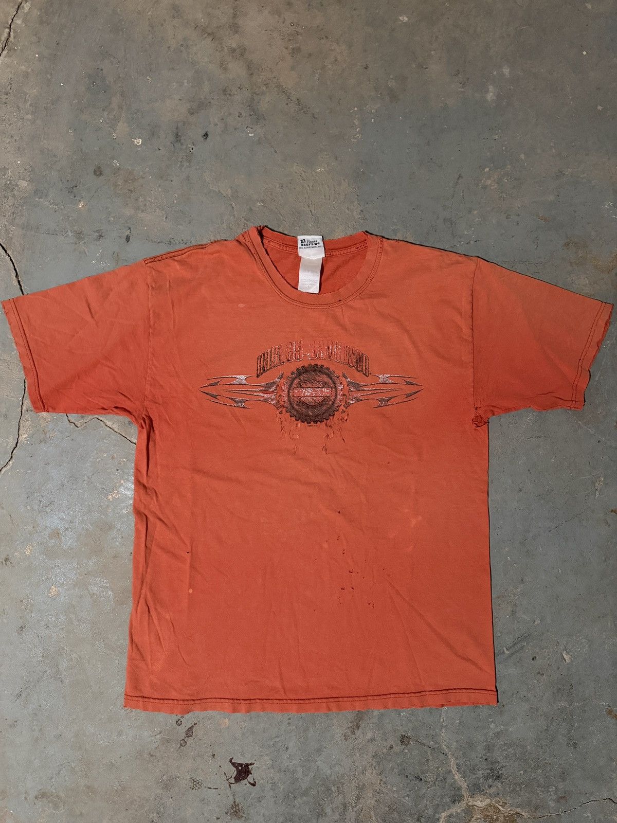 Harley Davidson Vintage Faded and Distressed 2004 Harley Davidson Tee Size US L / EU 52-54 / 3 - 1 Thumbnail