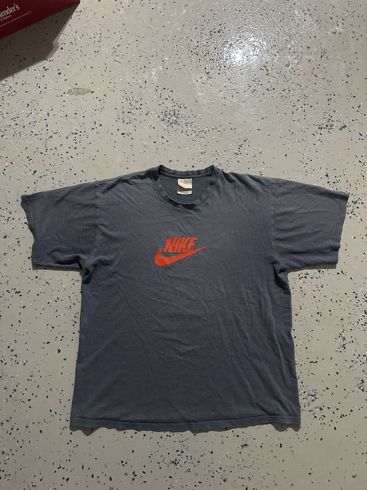 Nike Y2K Navy Nike Spellout Tee Size US L / EU 52-54 / 3 - 1 Thumbnail
