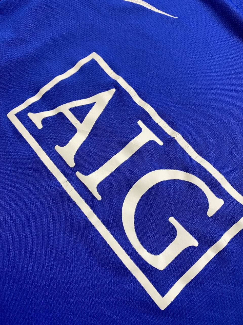 Nike Exclusive NIKE MUFC Blue AIG Sponsor Shirt Size US XL / EU 56 / 4 - 3 Thumbnail