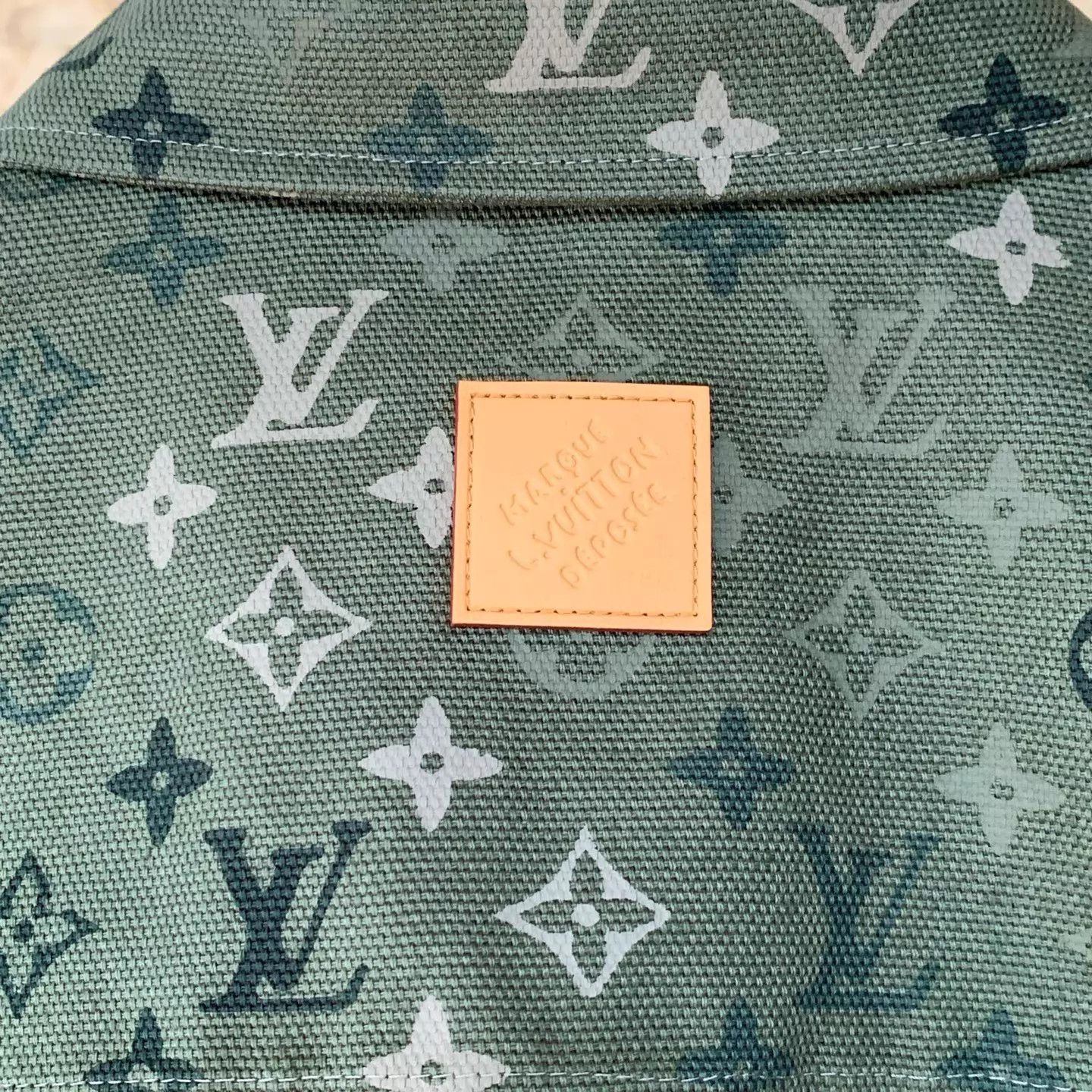 Louis Vuitton LV 26FW Collared All-Over Print Military Green Workwear L Size US L / EU 52-54 / 3 - 7 Thumbnail