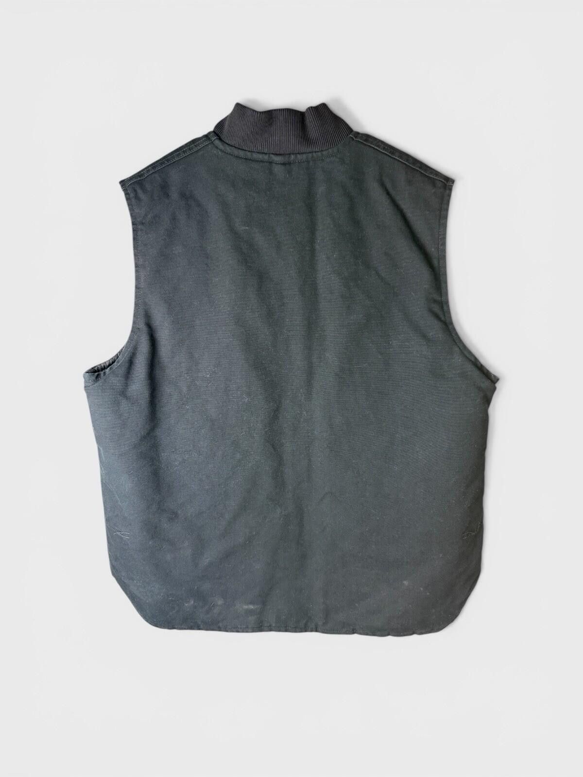 Carhartt VINTAGE CARHARTT Black Workwear Canvas VEST QUILTED LINED XL Size US XL / EU 56 / 4 - 2 Thumbnail