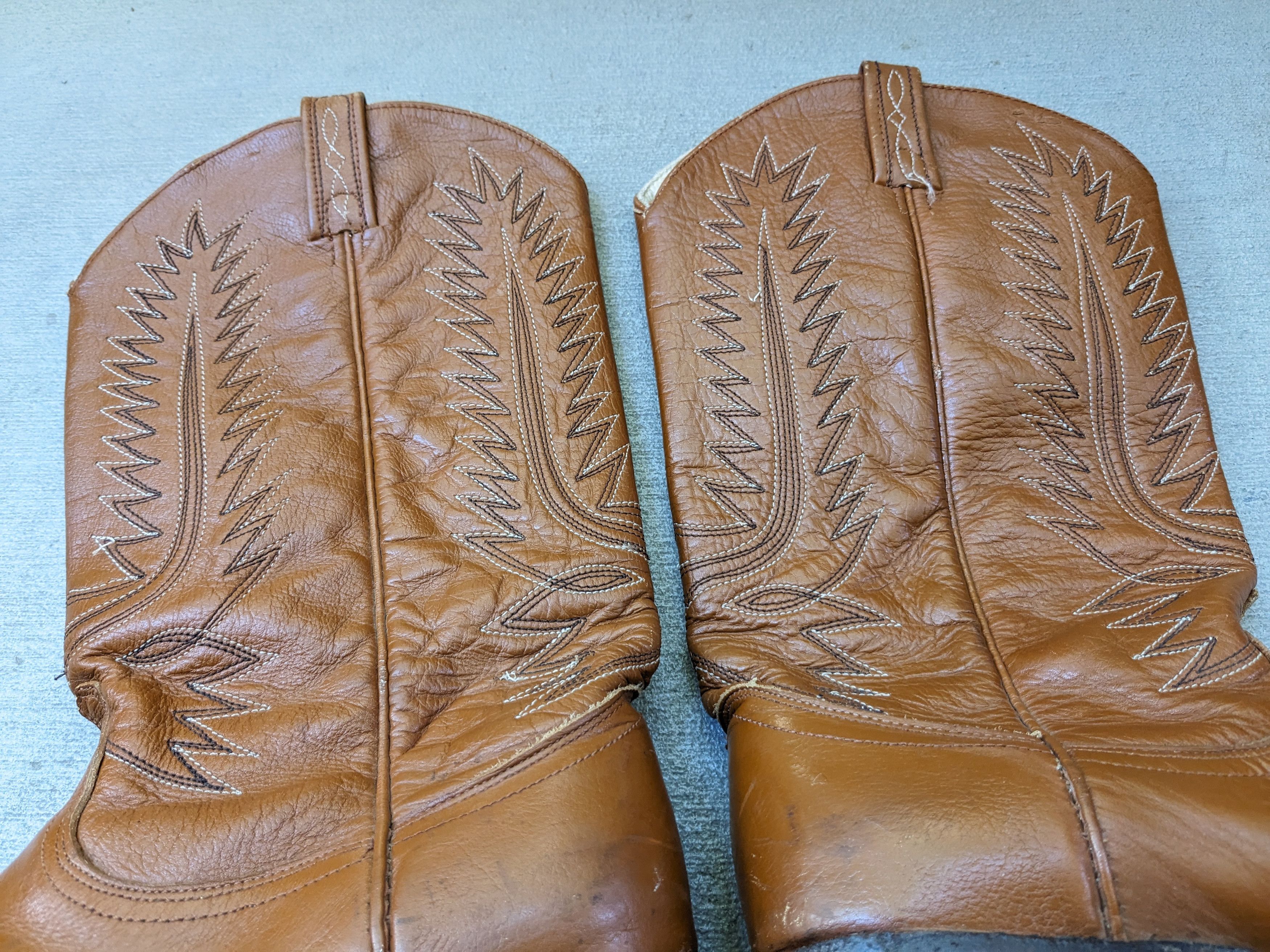 Genuine Leather Dan Post Cowboy Boots Brown Leather 8 Western Botas Size US 8 / EU 41 - 10 Thumbnail