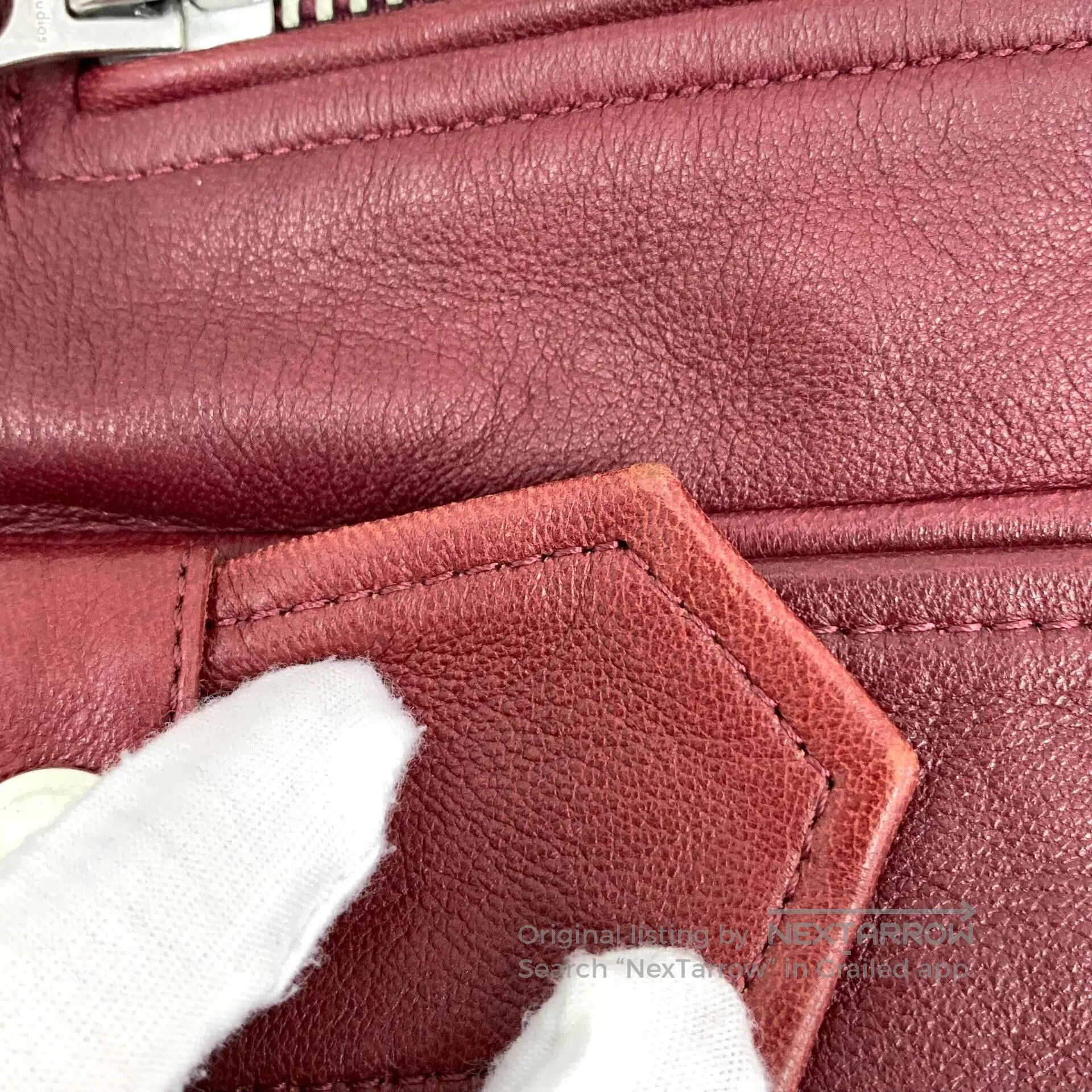 Acne Studios Acne Studios Red Leather Jacket. Size XS / US 0-2 / IT 36-38 - 8 Thumbnail