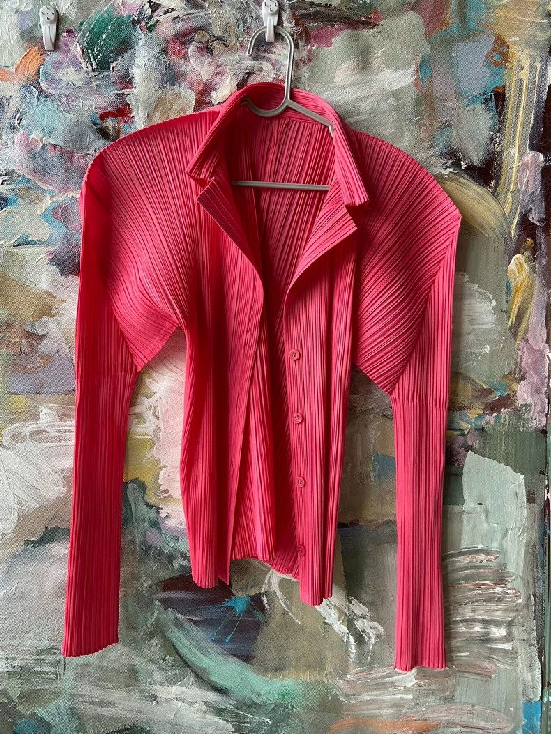 Issey Miyake issey miyake size:3 Pink pleated top Size XXS / US 00 / IT 34 - 6 Thumbnail