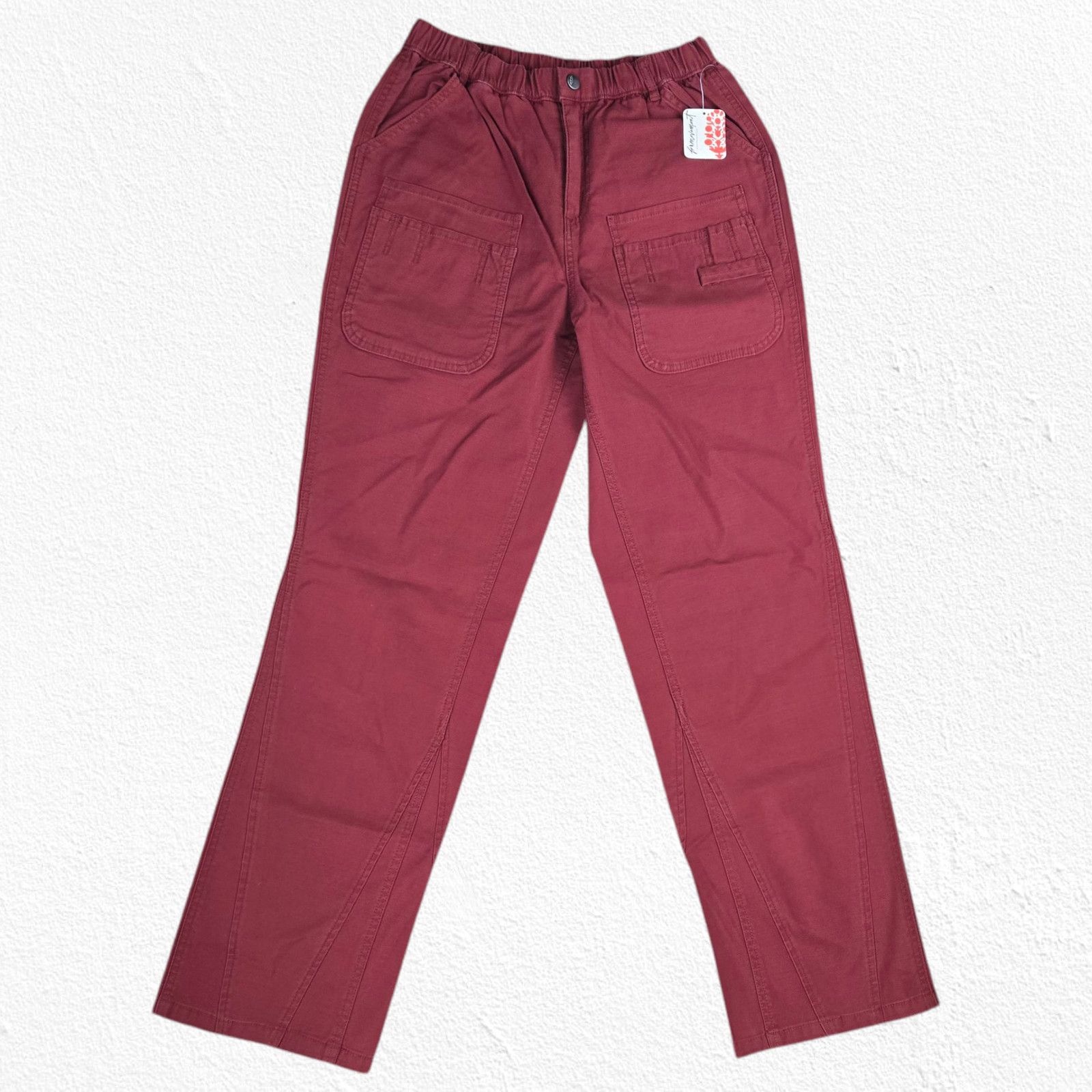 Free People Free People Red Cowboy Utility Cargo Pants Size XS Size 25" / US 0 / IT 36 - 2 Thumbnail