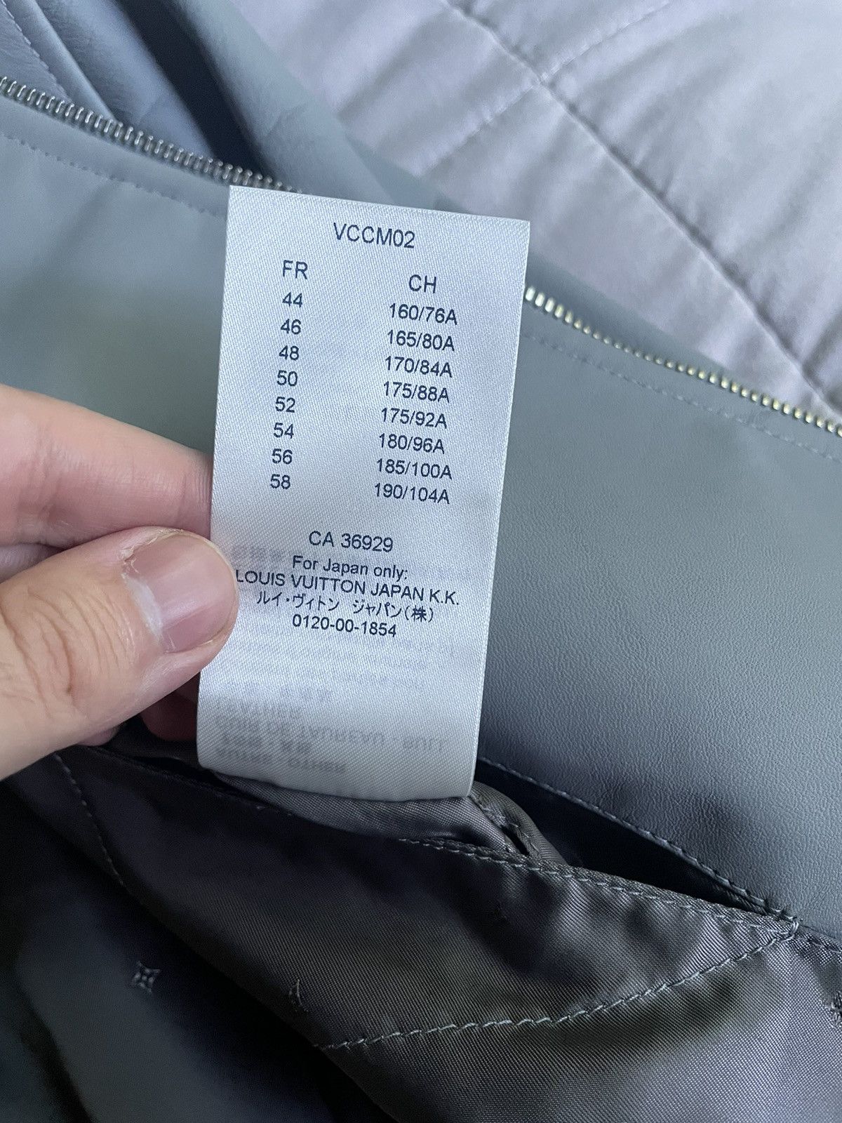 Louis Vuitton Louis Vuitton Grey Leather Jacket Size US XL / EU 56 / 4 - 16 Thumbnail