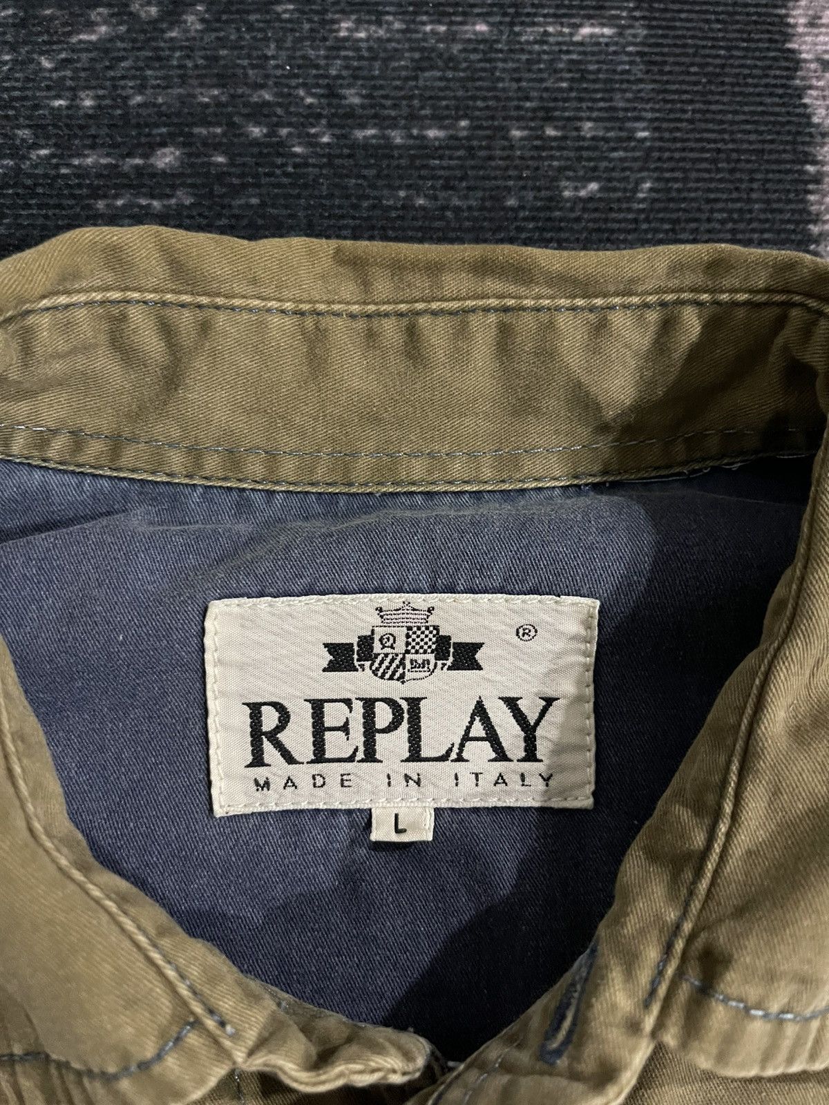 Replay × Vintage Vintage Replay Italy Longsleeve Button Shirt Size US XL / EU 56 / 4 - 12 Thumbnail