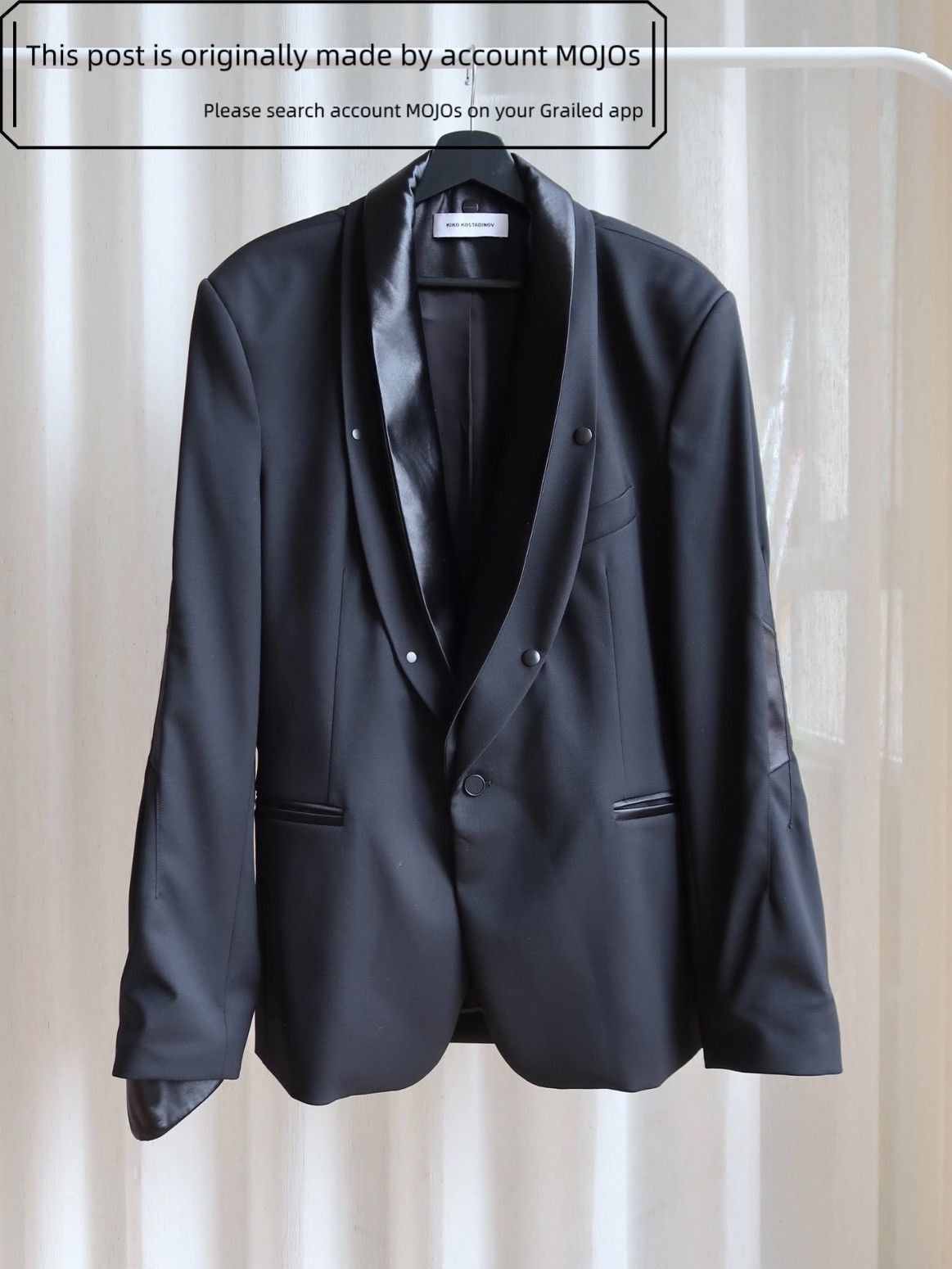 Kiko Kostadinov Mackintosh 0003 blazer in black | Grailed