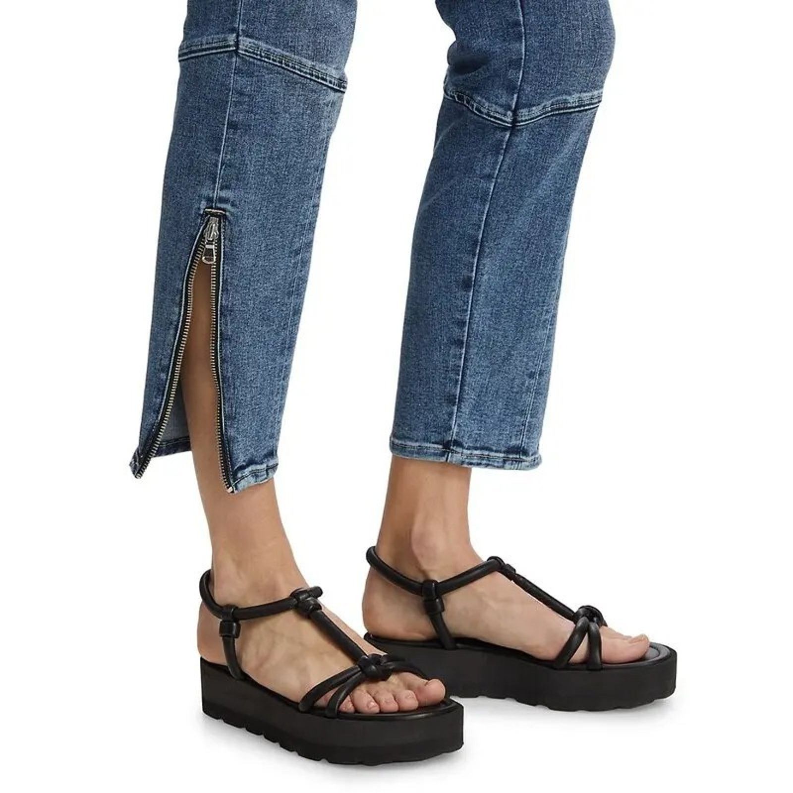 L'AGENCE L'AGENCE Patton Mid-Rise Cargo Skinny Mi-Hauteur Etroit Jean Size 26" / US 2 / IT 38 - 5 Thumbnail