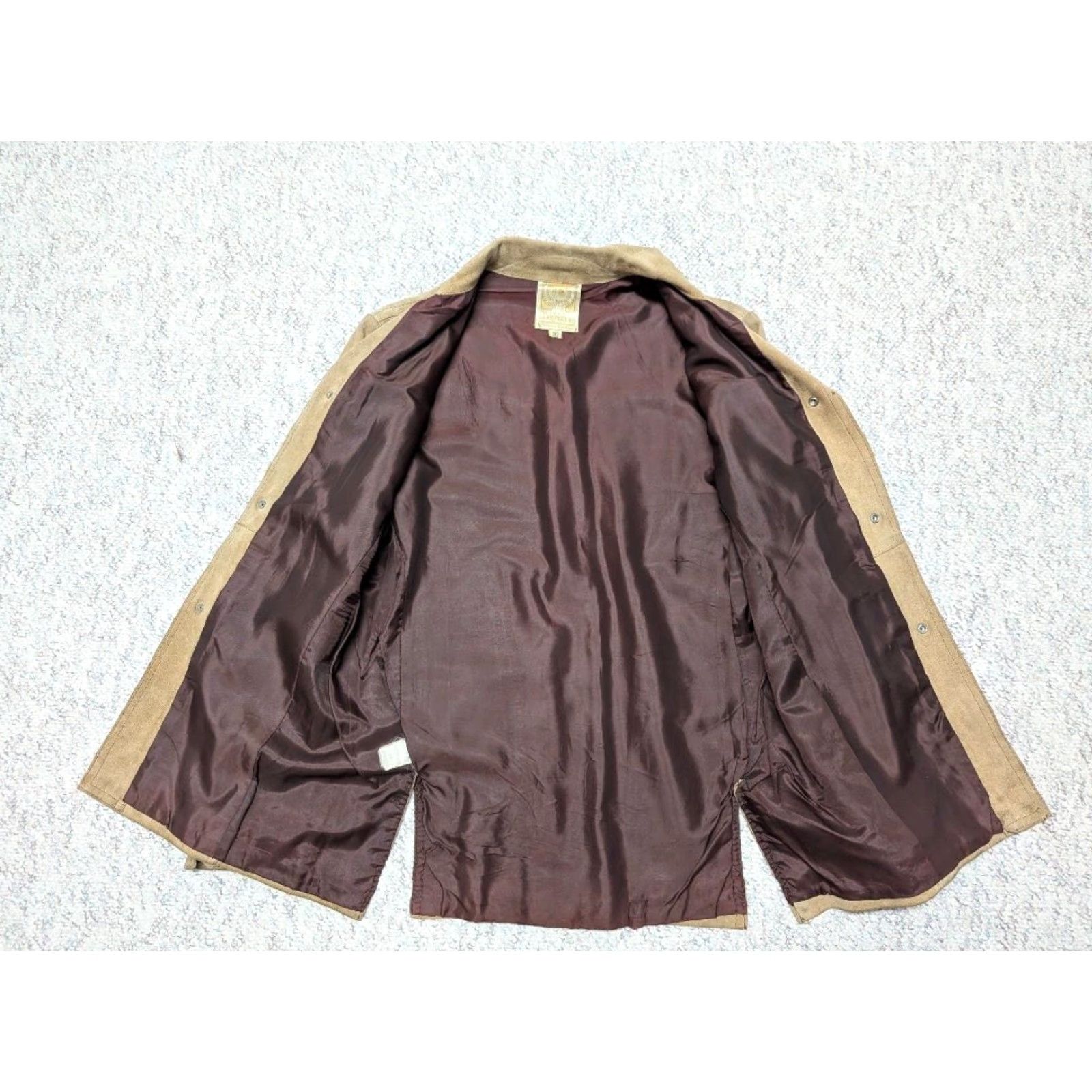 Vintage VINTAGE Western Jacket XS Brown Leather Split-Suede 36 Men Cowboys Trucker 1970s SHERWIN SHEYYNE Size US XS / EU 42 / 0 - 6 Thumbnail