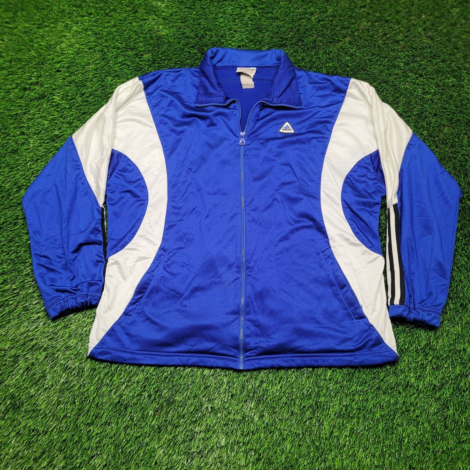 Adidas VTG Adidas Equipment Silver Tag Track Jacket XL Oversized Size US XL / EU 56 / 4 - 1 Thumbnail