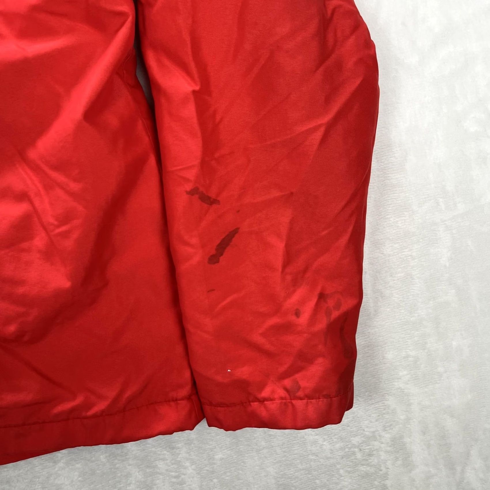 Vintage VINTAGE Shell Jacket Mens XL Red Windbreaker Lined Fleece Softshell Reflective Pockets Zip Workwear Casual Size US XL / EU 56 / 4 - 7 Thumbnail