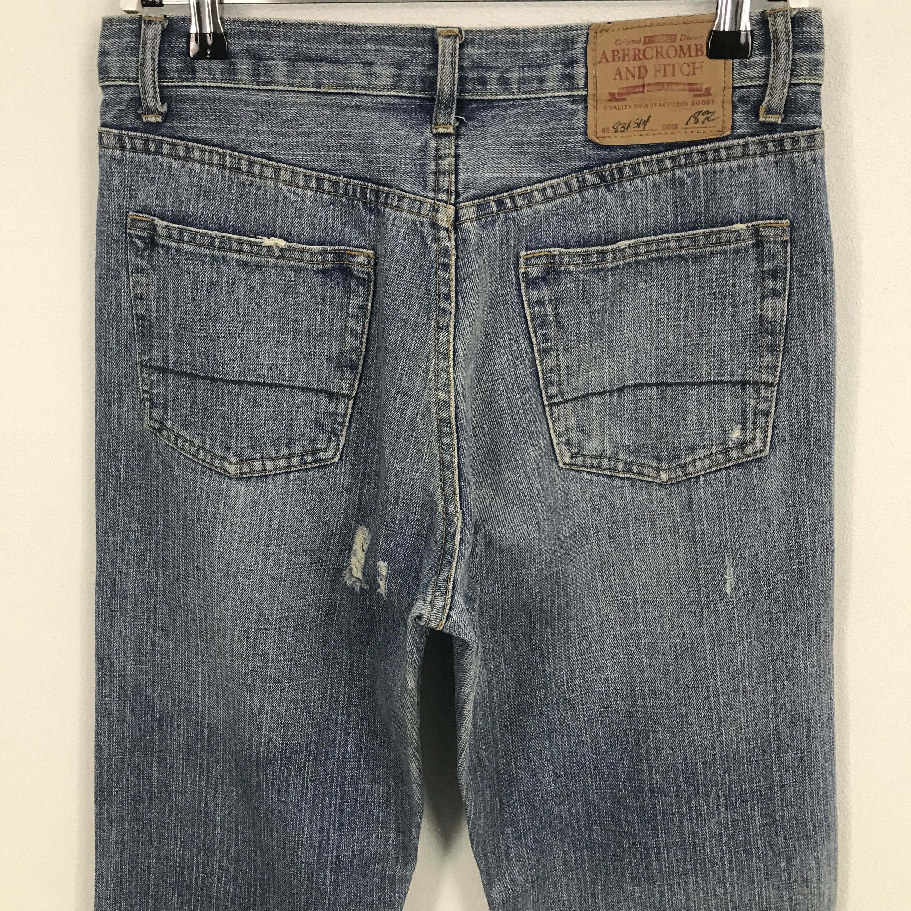 Abercrombie & Fitch Rare abercrombie & fitch distressed style japan denim pants Size US 30 / EU 46 - 5 Thumbnail