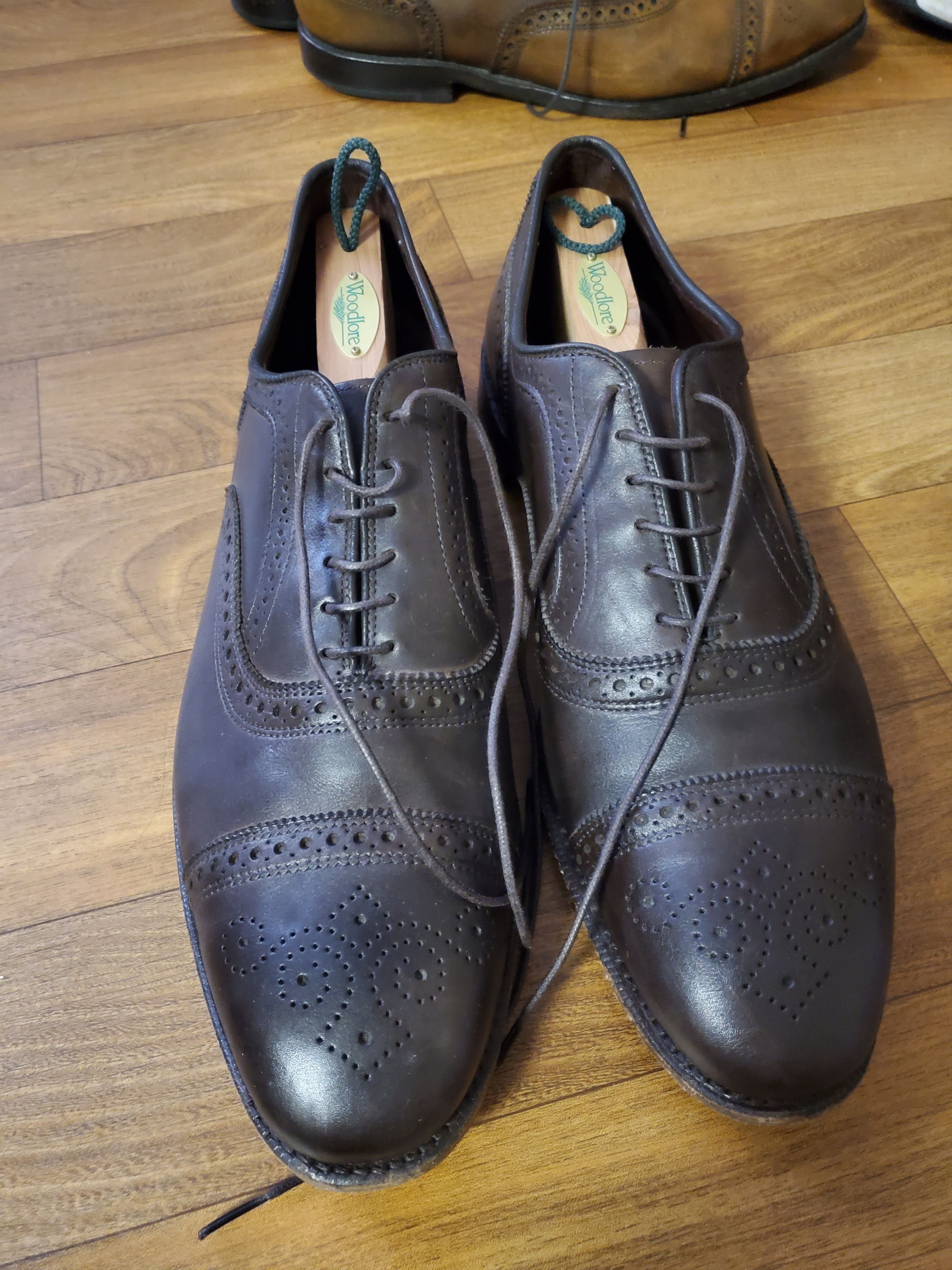 Allen Edmonds Bartlett Cap toe Oxford Strand Tobacco Grailed
