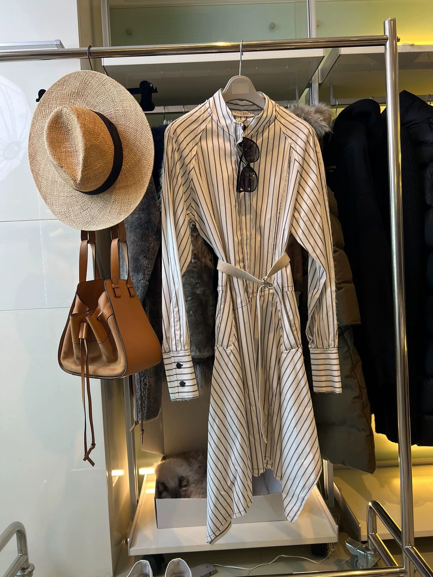 JW Anderson JW Anderson Striped 100% Cotton Tailored Dress 46 New Size S / US 4 / IT 40 - 2 Thumbnail