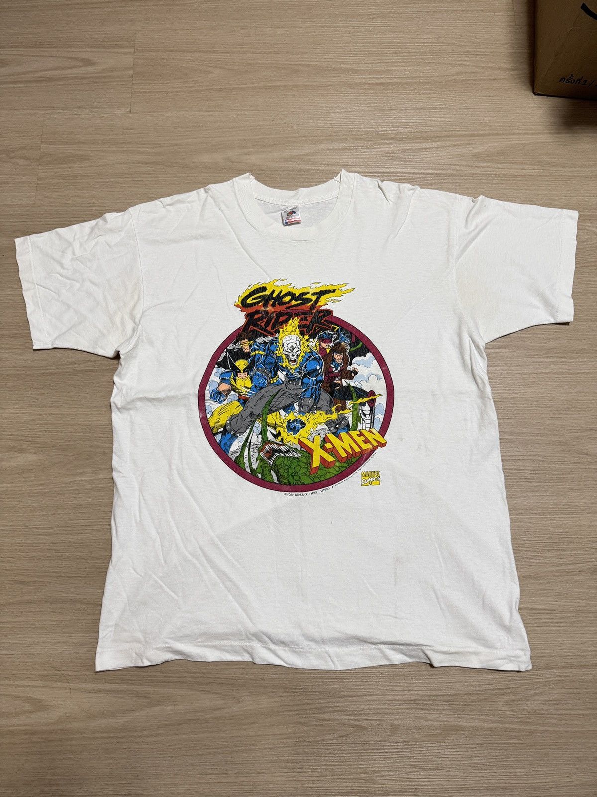 Marvel Comics × Vintage Vintage 1992 Marvel Ghost Rider/X-Men Size US XL / EU 56 / 4 - 2 Thumbnail