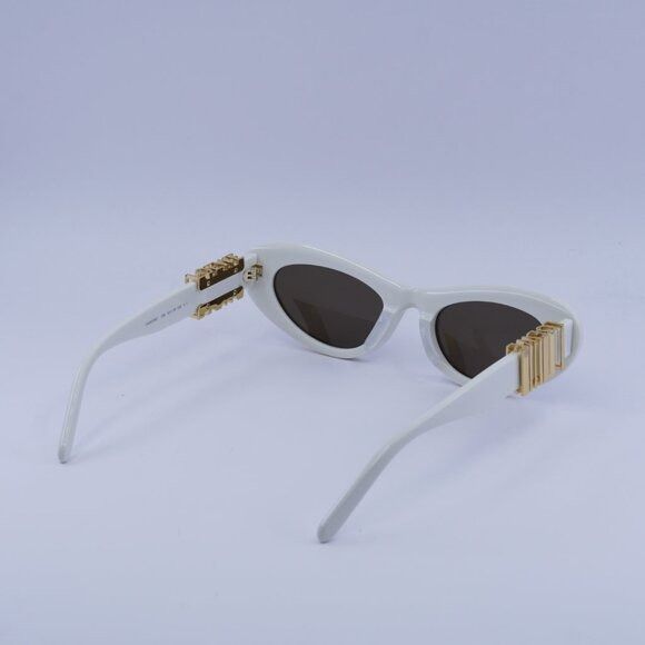 Loewe Loewe LW40156U 25E Sunglasses Ivory Cat Eye Frame, Brown Size ONE SIZE - 10 Thumbnail