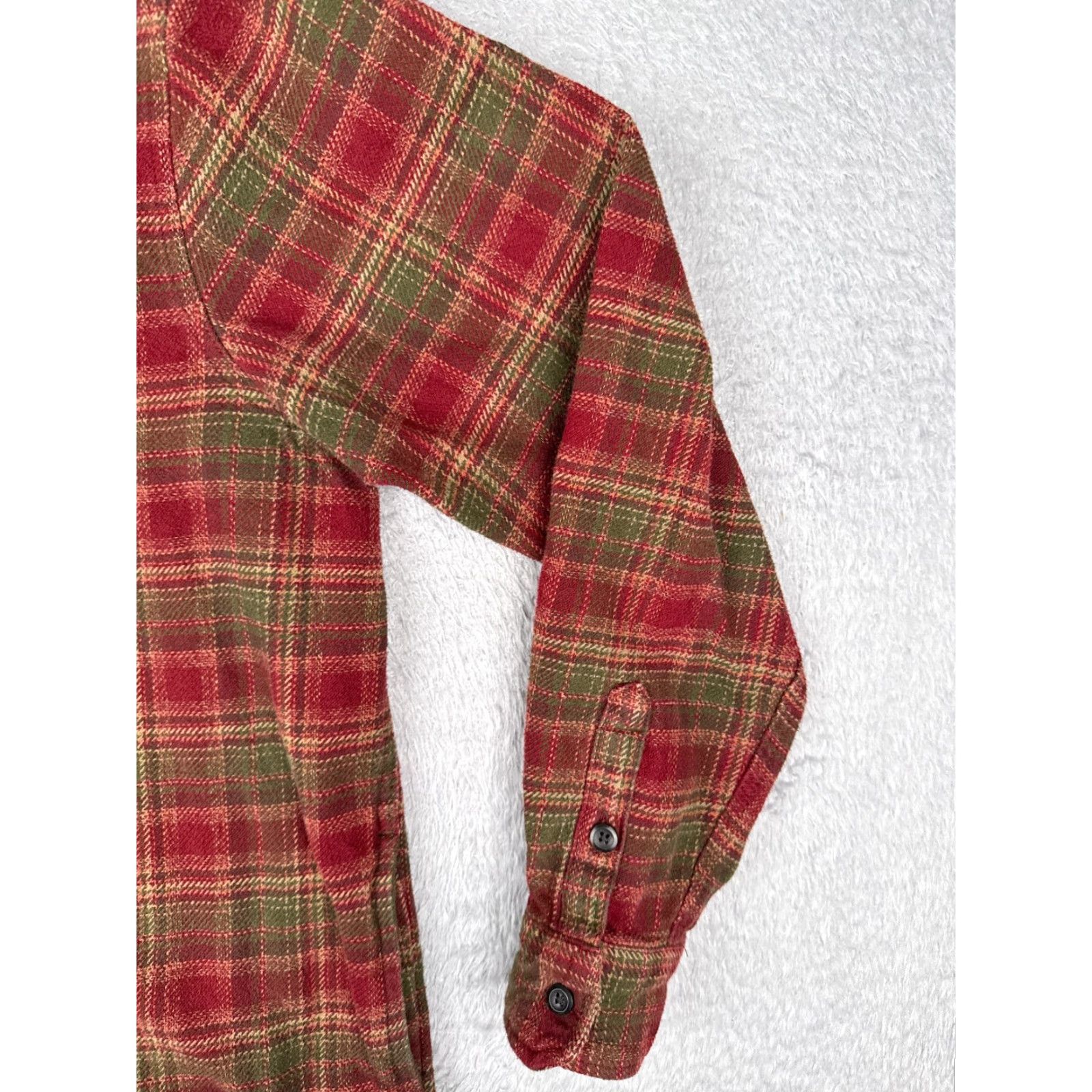 Orvis Orvis Shirt Men XL Plaid Flannel Button-Up Cotton Casual Workwear Red Green Beige Outdoors Mens Size US XL / EU 56 / 4 - 2 Thumbnail