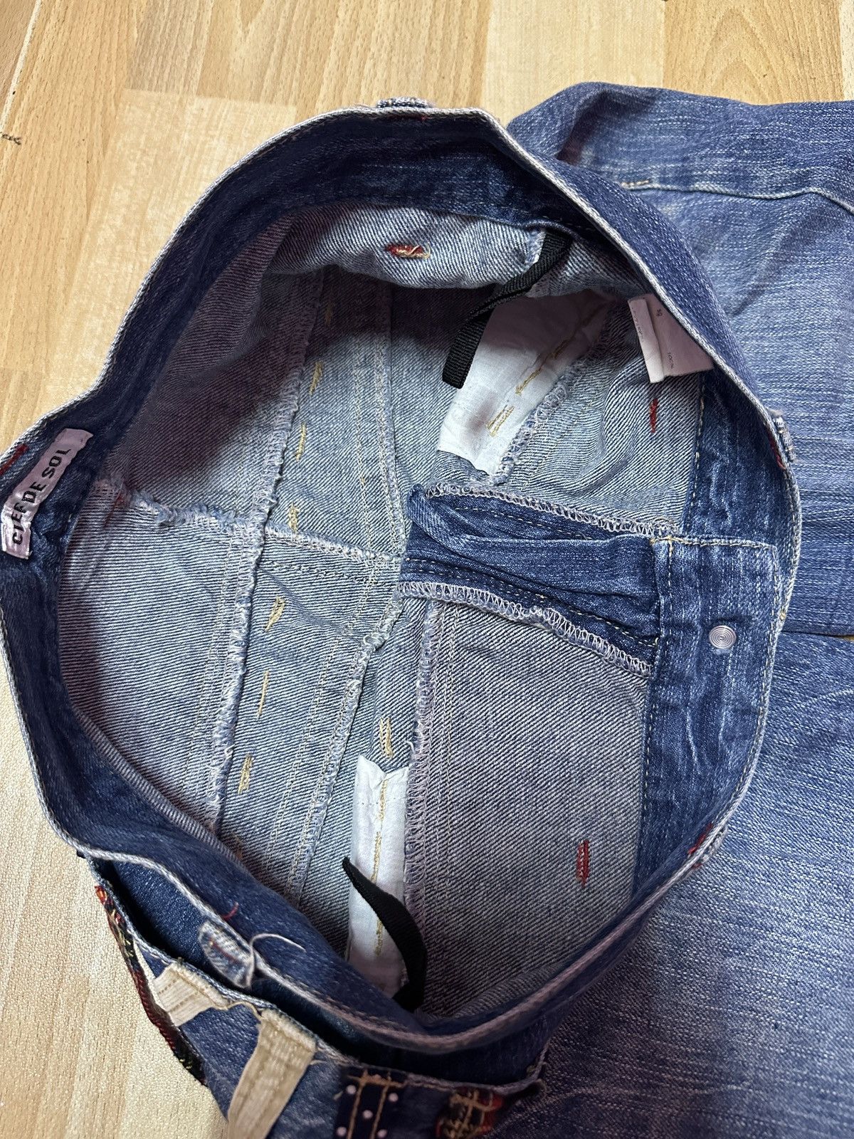 Japanese Brand × Tornado Mart Rare 🔥Double waist Leg twisted Denim Size US 32 / EU 48 - 11 Thumbnail