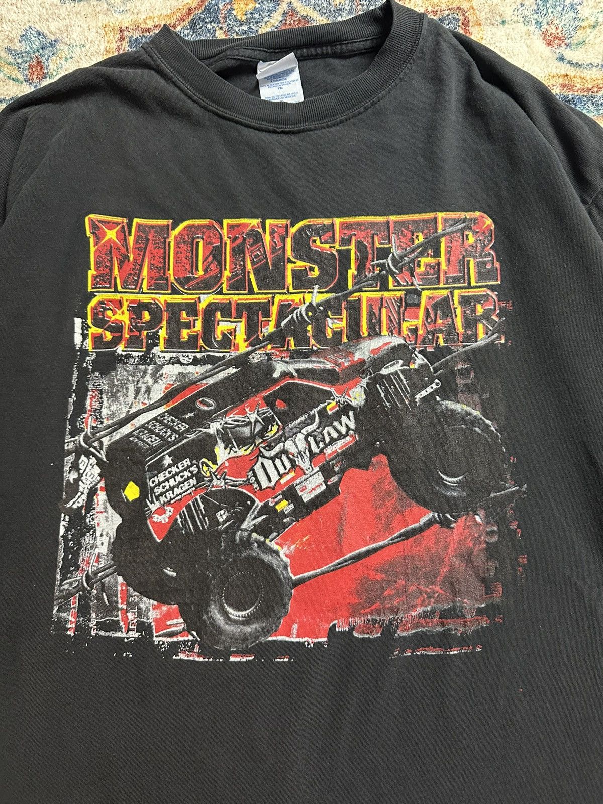 Vintage Vintage Monster Spectacular Outlaw Monster Truck Long Sleeve Size US XL / EU 56 / 4 - 4 Thumbnail