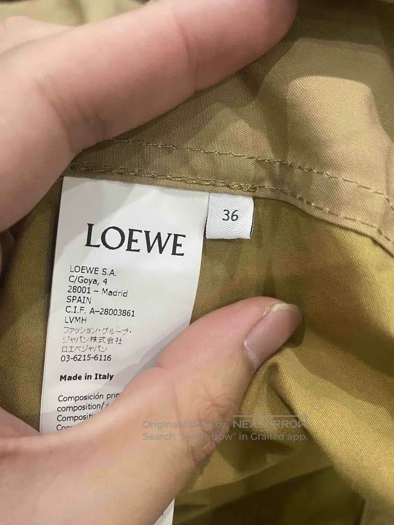 Loewe Loewe Long windbreaker with leather logo and color-blockin Size XS / US 0-2 / IT 36-38 - 3 Thumbnail