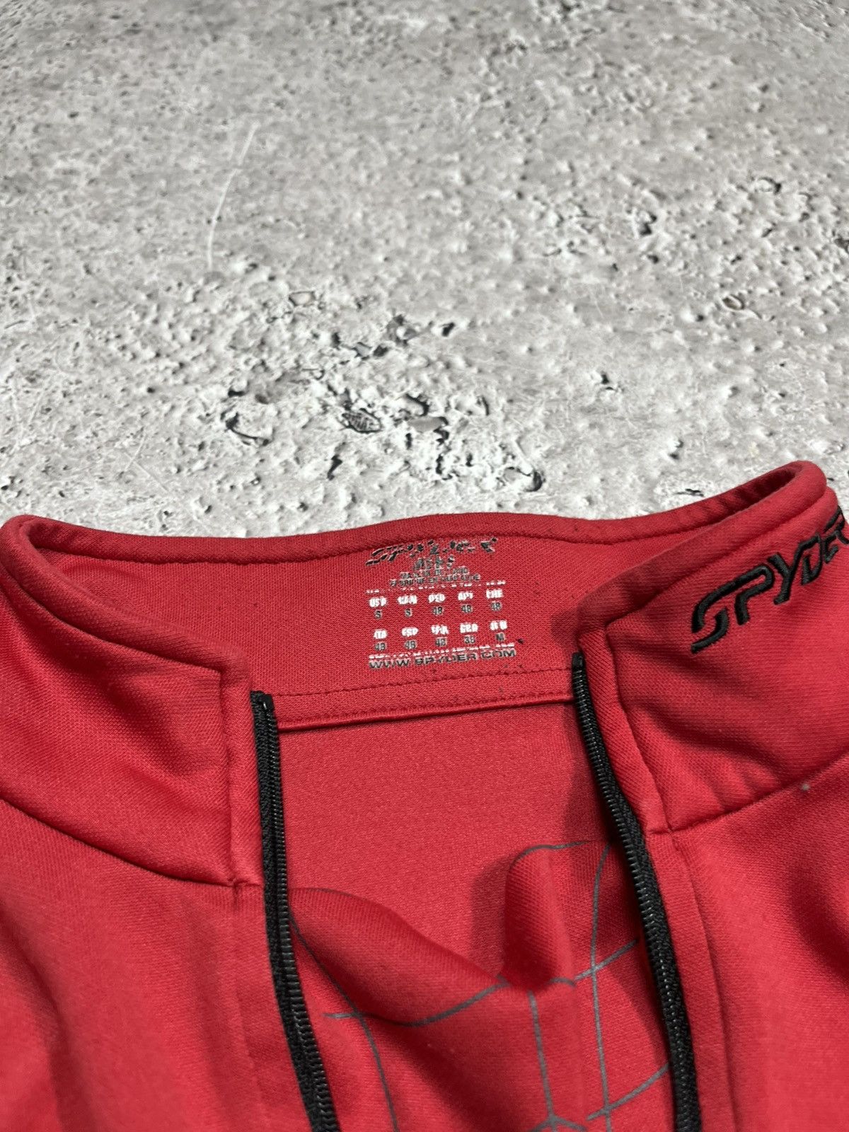 Spyder Spyder Red Quarter Zip Pullover Spider Graphic Long Sleeve S Size US S / EU 44-46 / 1 - 8 Thumbnail
