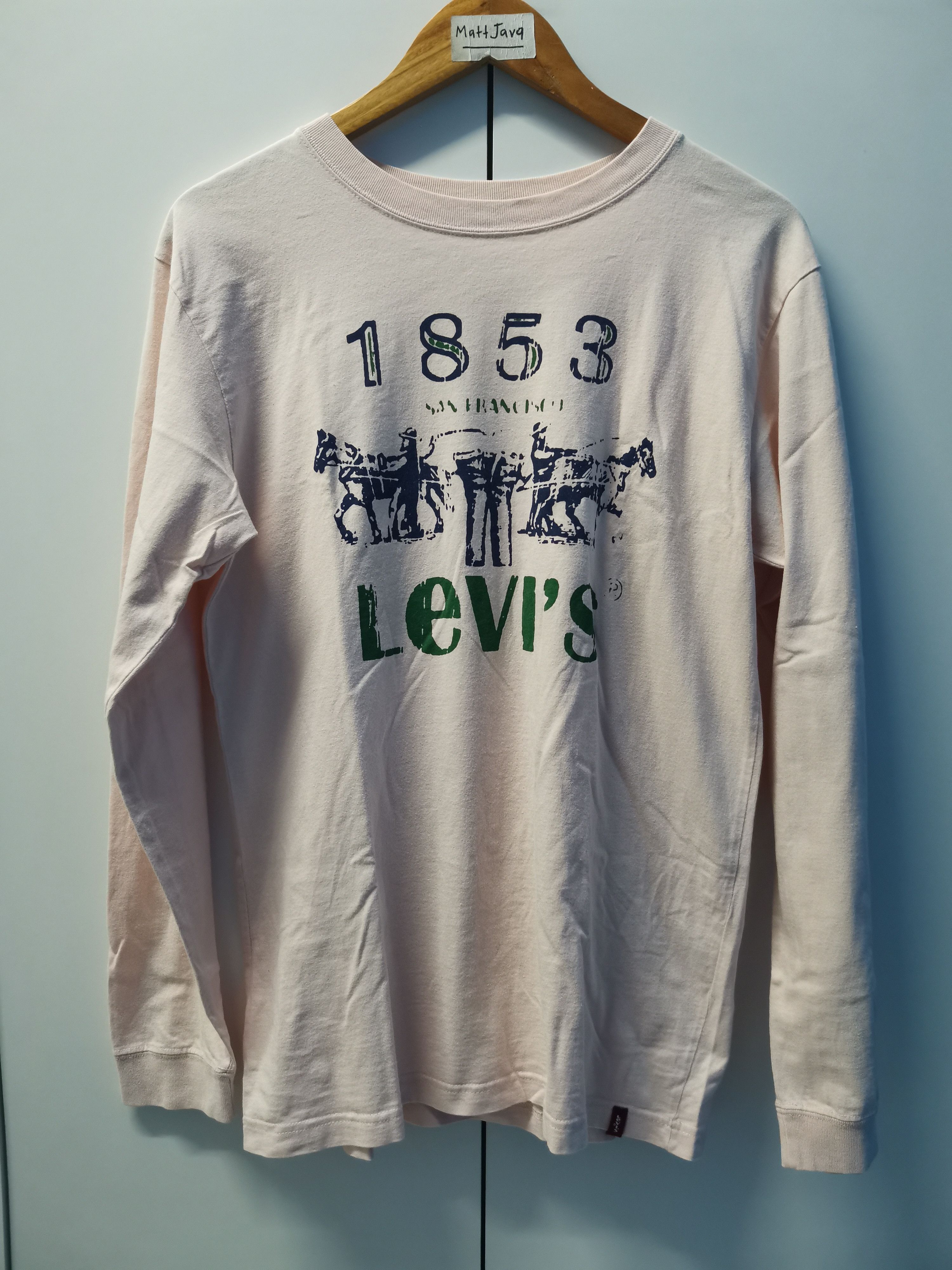 Levi's Vintage Levis Red Tab Long Sleeve 1853 San Francisco Size US M / EU 48-50 / 2 - 1 Thumbnail