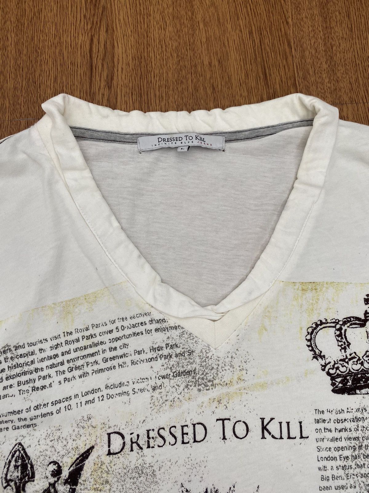 If Six Was Nine × Japanese Brand × Le Grande Bleu (L.G.B.) Dressed to kill crown kingdom words LS Size US L / EU 52-54 / 3 - 4 Thumbnail