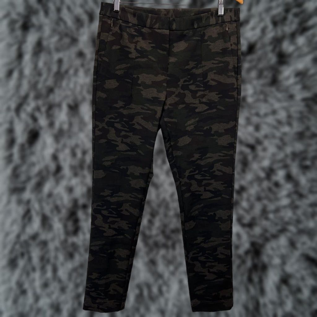 Soft Surroundings Soft Surroundings Camo Pants 12 Womens Stretch Knit Browns Comfort Military Casual Pockets Stretch Size 34" / US 12 / IT 48 - 1 Thumbnail