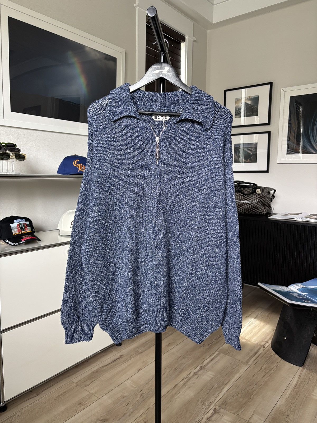 Bode BODE | MELANGE POLO KNITWEAR SWEATER ZIP Size US XXL / EU 58 / 5 - 3 Thumbnail