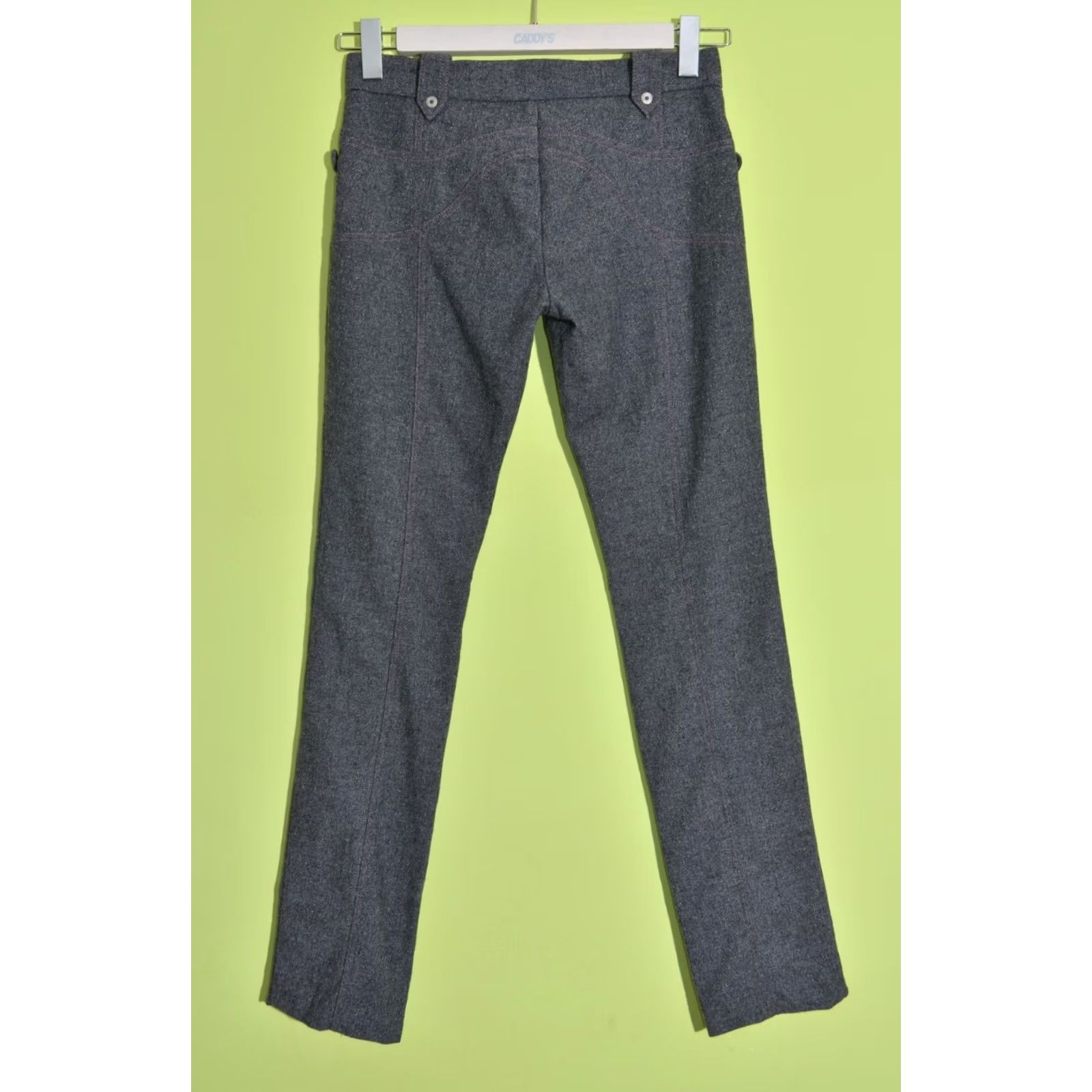 Just Cavalli Just Cavalli Grey Wool/Silk Trousers 42 Women Size 42Trousers Grey, Wool, Silk, Size 42, Women, Just Cavalli, Trousers, Regular, Grey, 90s? Size 28" / US 6 / IT 42 - 4 Thumbnail