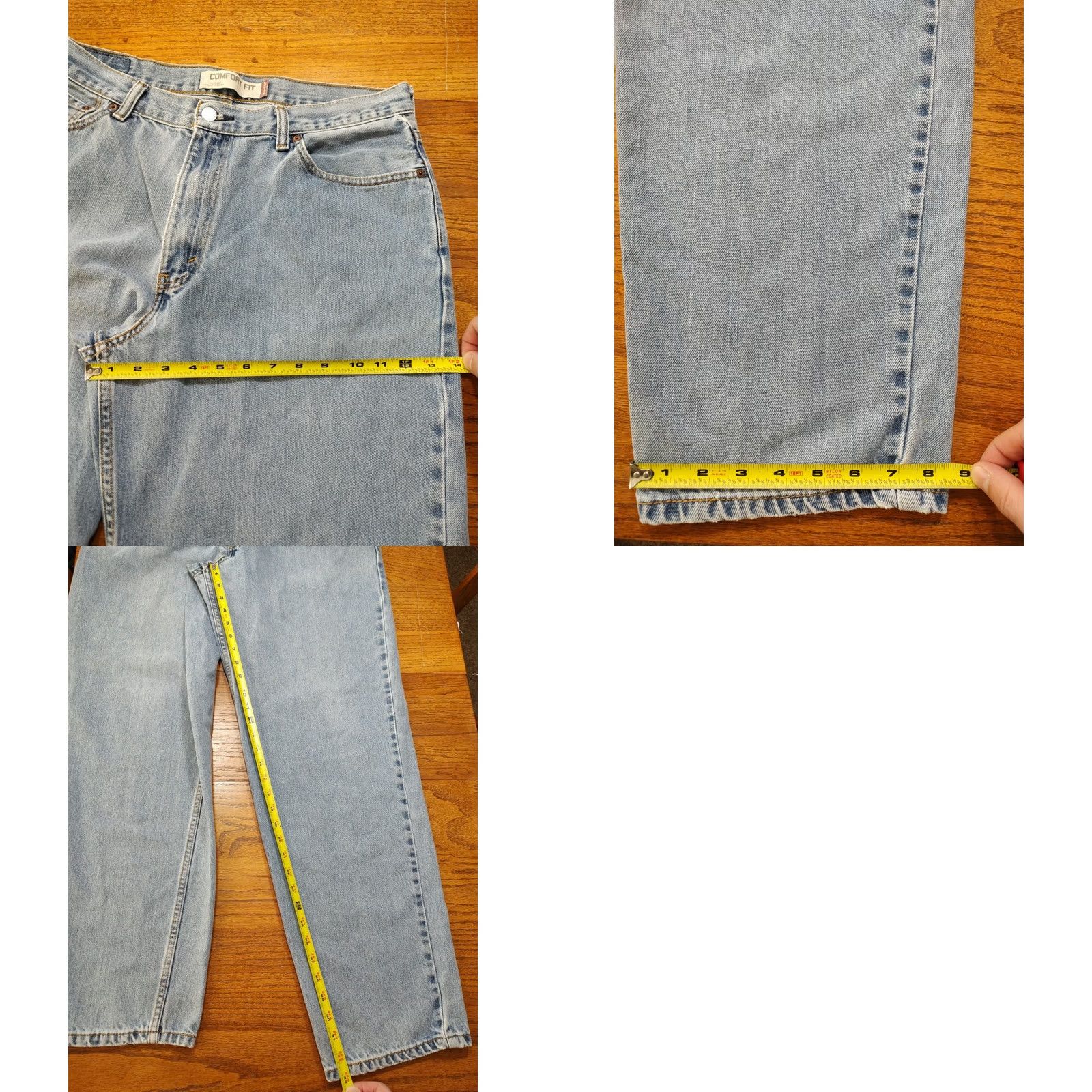Levi's VINTAGE Levi's 560 Jeans Mens 34x33 Loose Fit Taper Leg Light Blue Denim 5-Pocket Grooved Belt Loops Streetwear Retro 90s Motorcycle Western Rock N/A Size US 34 / EU 50 - 10 Thumbnail
