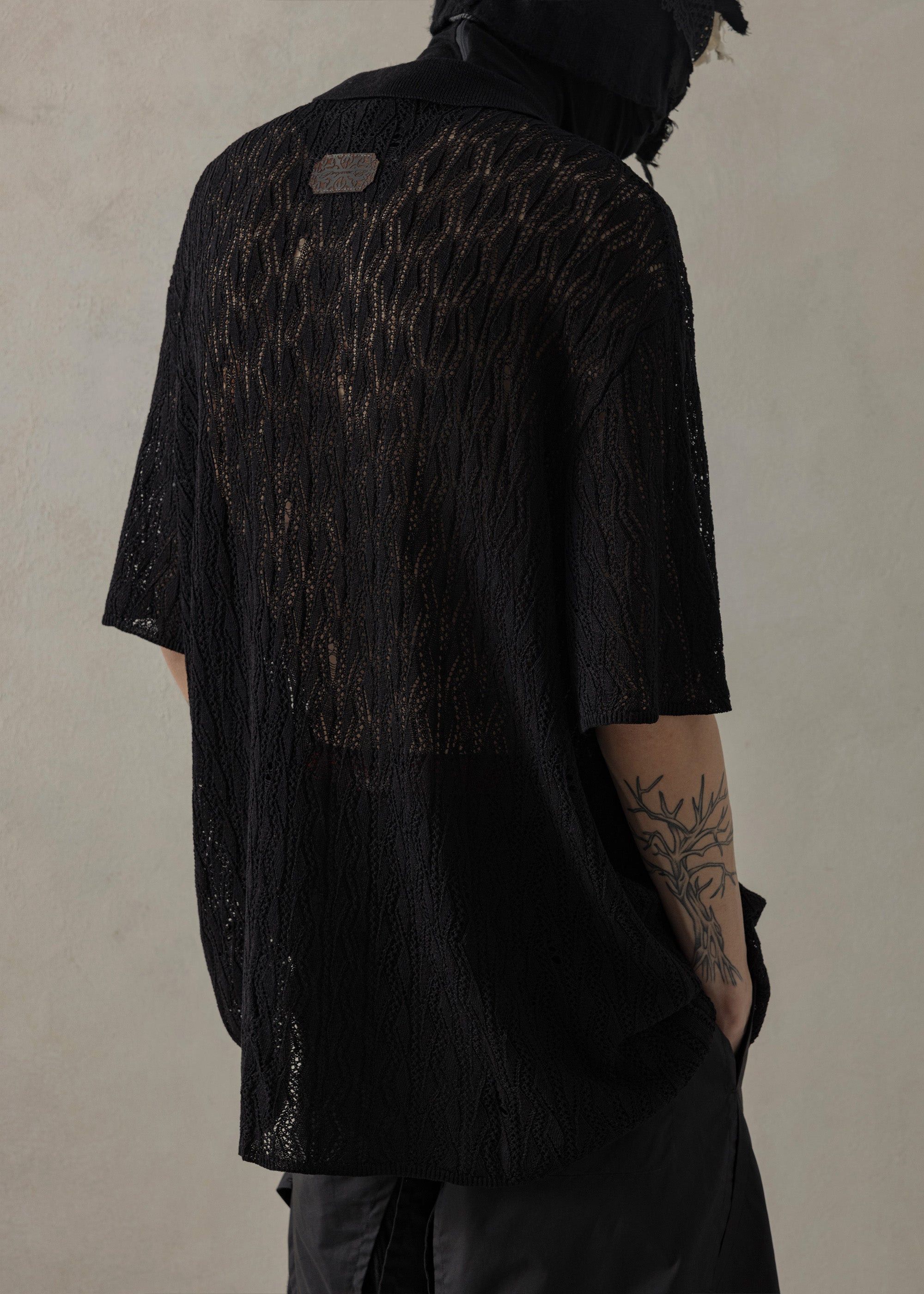 Yohji Yamamoto Professor.e - 24SS Knit Short Shirt Blouse Size US M / EU 48-50 / 2 - 2 Thumbnail
