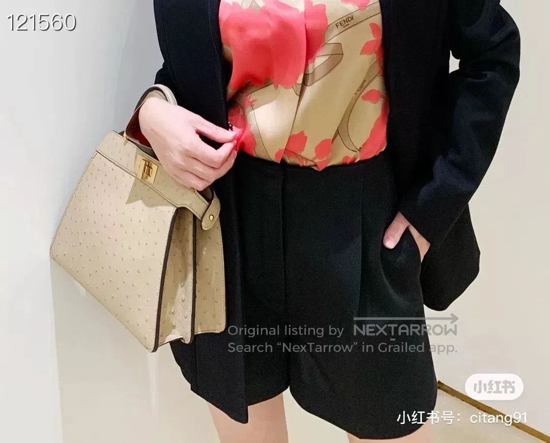 Fendi Fendi 2023 Rose Print Silk Shirt. Size S / US 4 / IT 40 - 7 Thumbnail