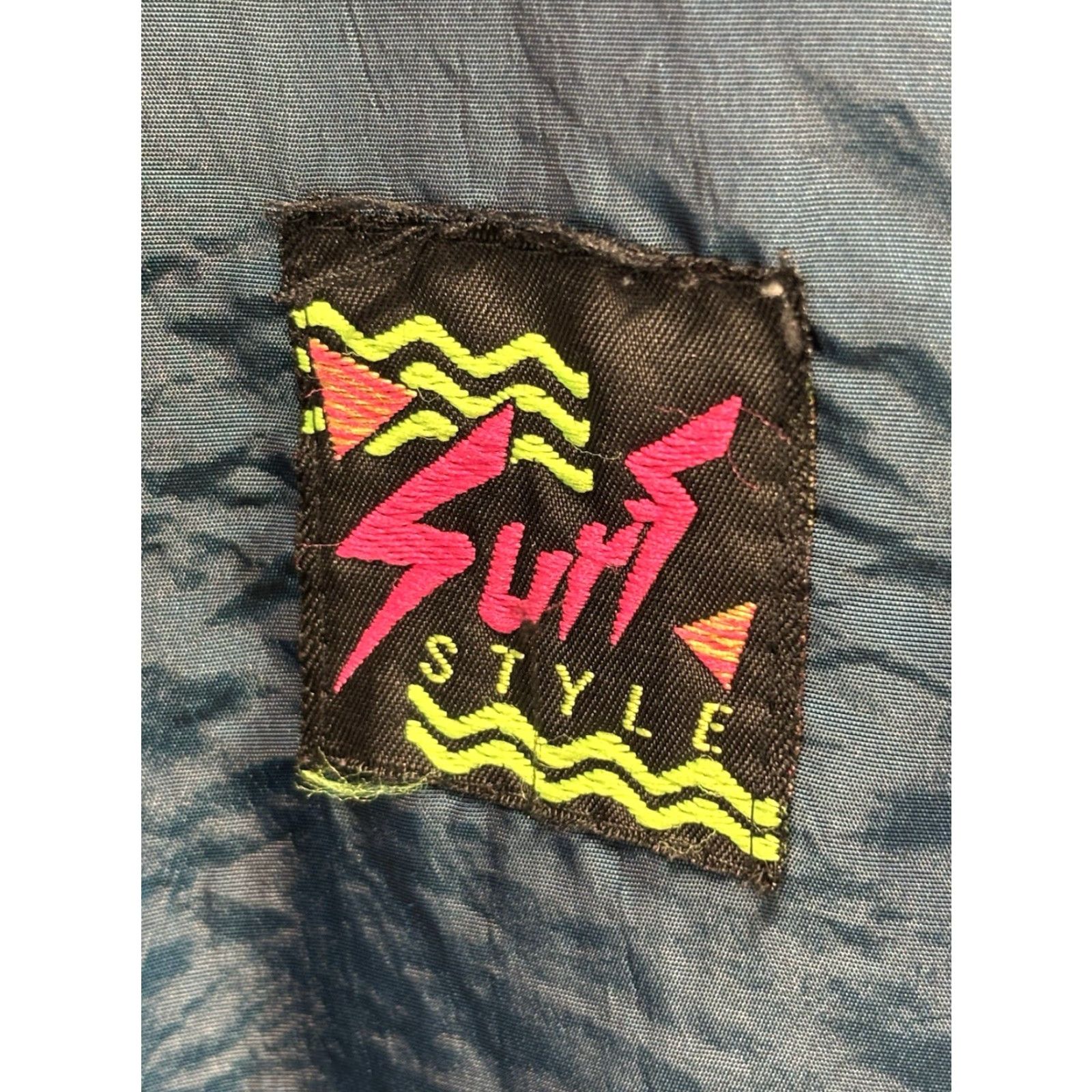 Vintage vtg Surf Style windbreaker Jacket One Size Fits Most Blue Iridescent Skater 90s Size US M / EU 48-50 / 2 - 3 Thumbnail