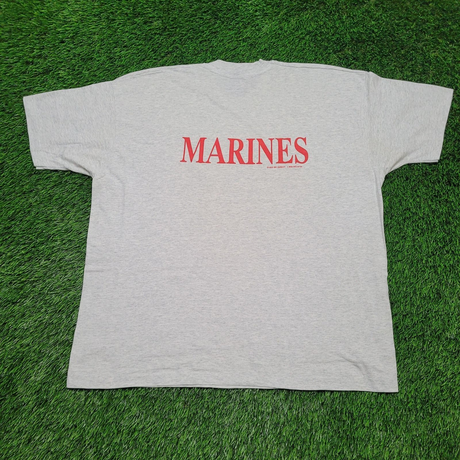 Fruit Of The Loom Vintage 1993 USMC Marines Retired T-Shirt Mens XXL USA Made Size US XXL / EU 58 / 5 - 5 Thumbnail