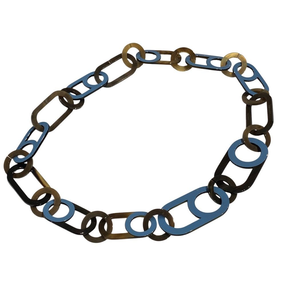 Hermes Hermes Hermes Variations Buffalo Horn Long Necklace Natural Material Necklace DUTY FREE for USA Size ONE SIZE - 1 Thumbnail