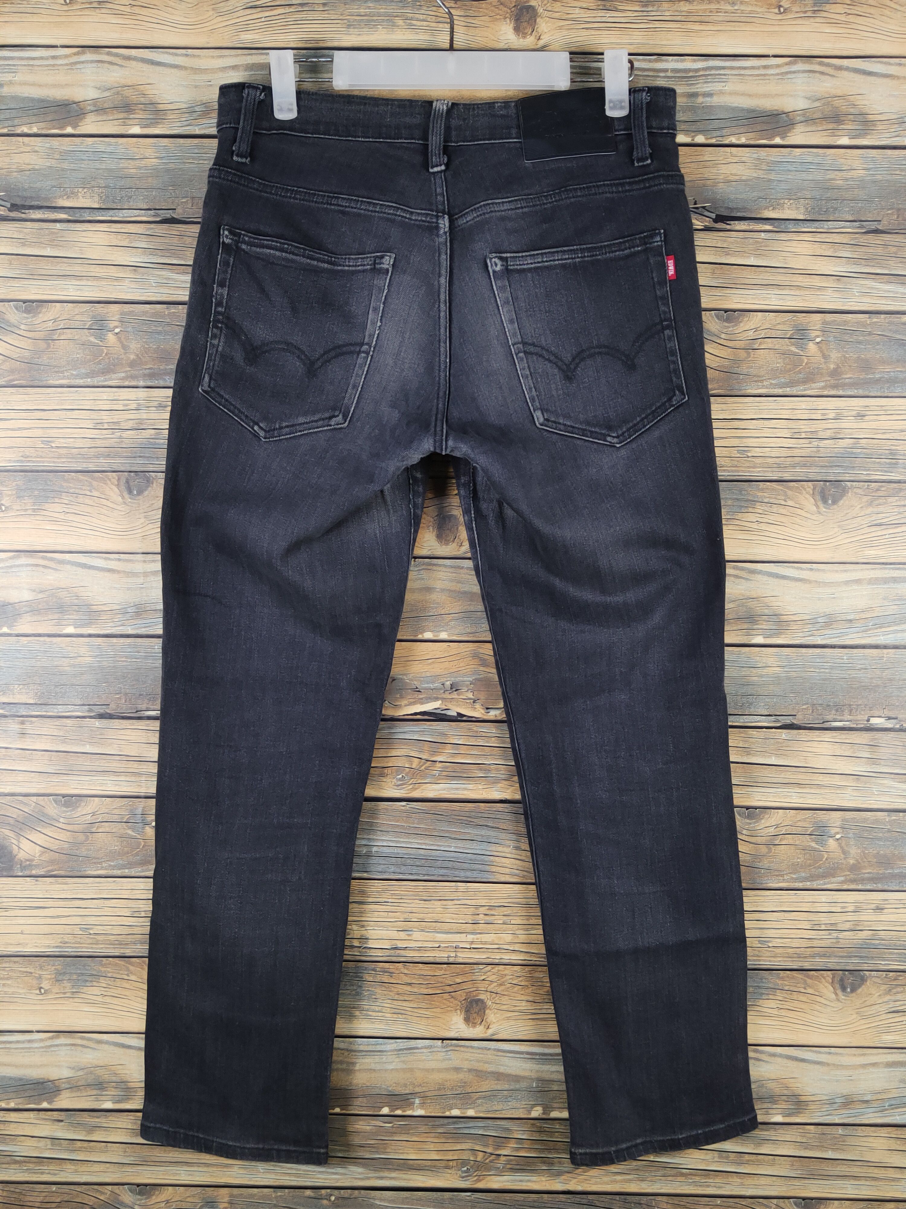 Edwin Edwin Black Distressed Ripped denim Jeans #W1305 Size US 31 - 7 Thumbnail