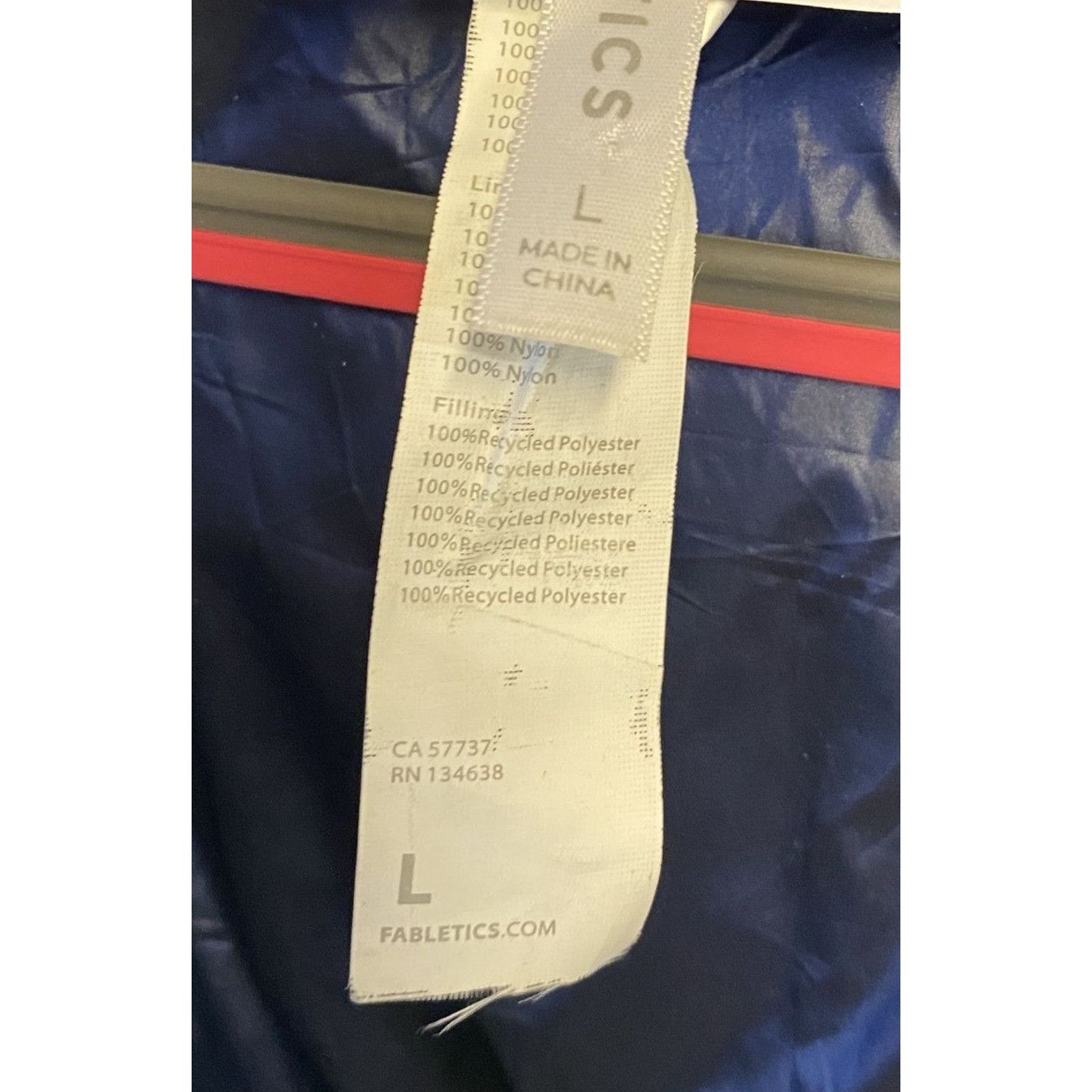 Fabletics Fabletics Womens Navy Blue Oversized Puffer Coat With Hood S Size L / US 10 / IT 46 - 5 Thumbnail