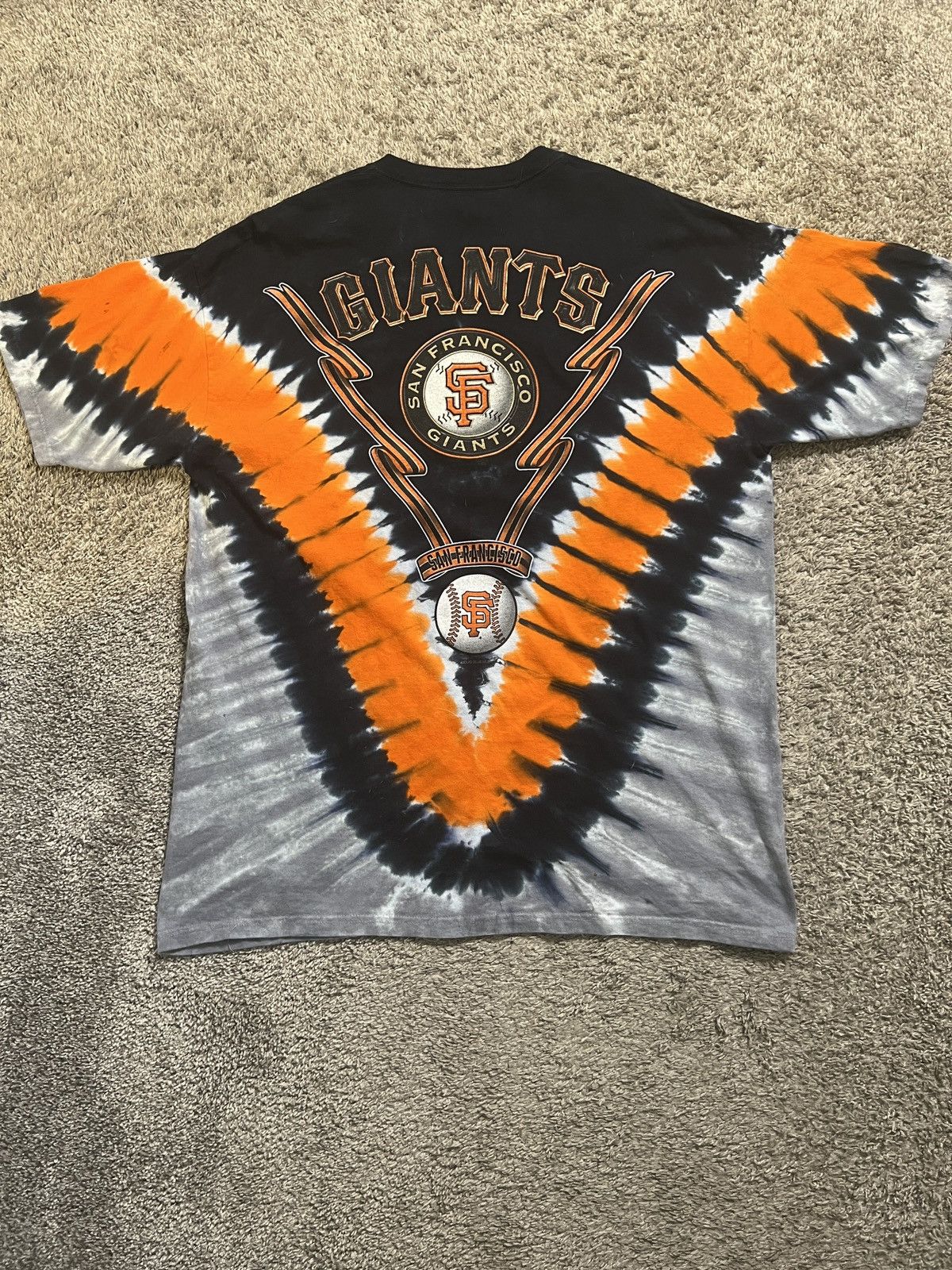 Vintage San Francisco Giants tie-dye graphic tee Size US XXL / EU 58 / 5 - 3 Thumbnail
