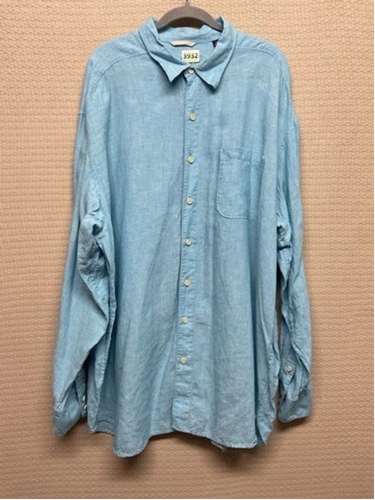 Tommy Bahama Tommy Bahama Relax Linen Button Up Shirt Men Plus Size 3XL Size US XXL / EU 58 / 5 - 8 Thumbnail