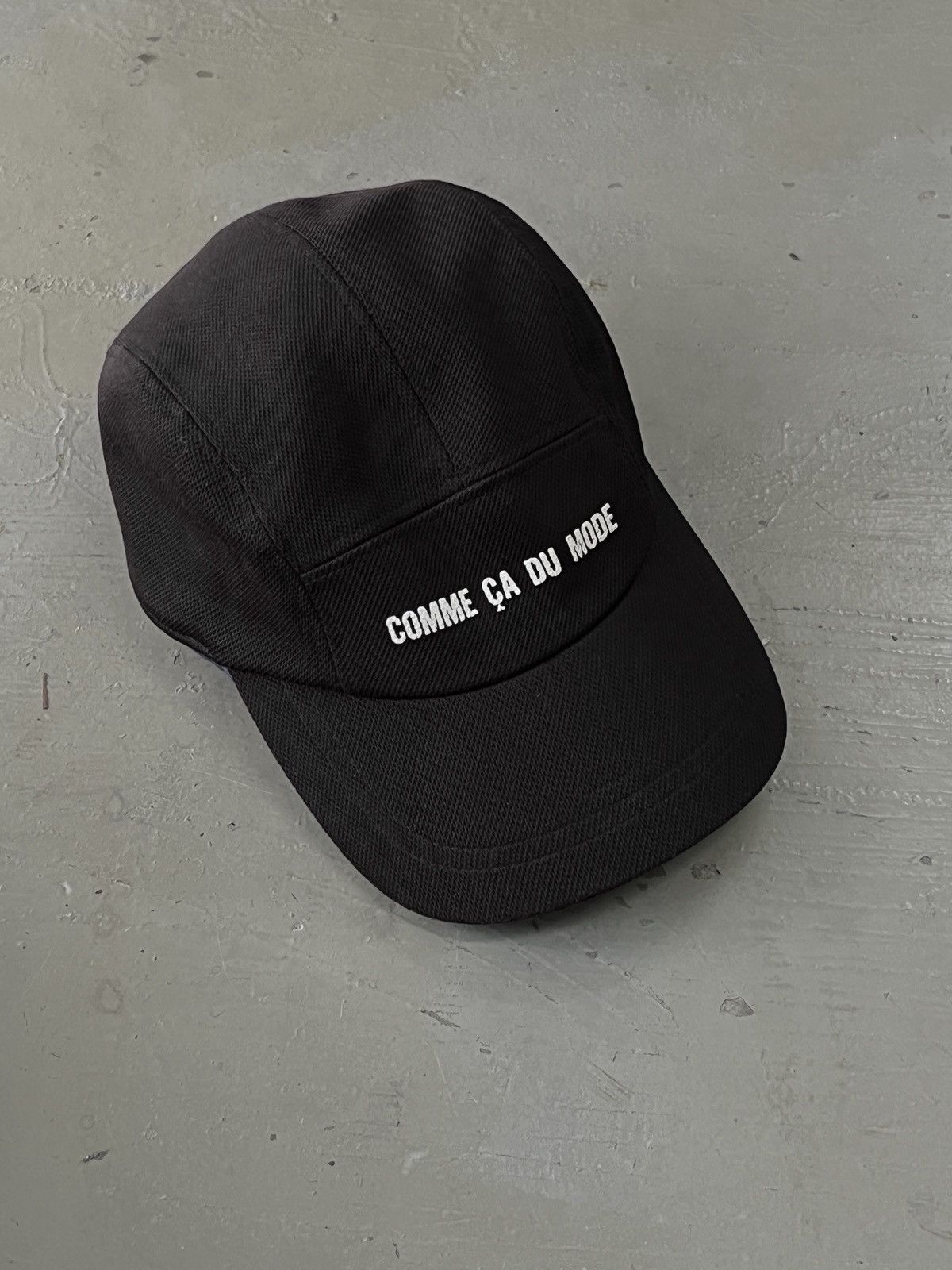Japanese Brand Comme Ca Du Mode Minimal Spellout Mesh 5 Panel Camp Cap Size ONE SIZE - 2 Thumbnail