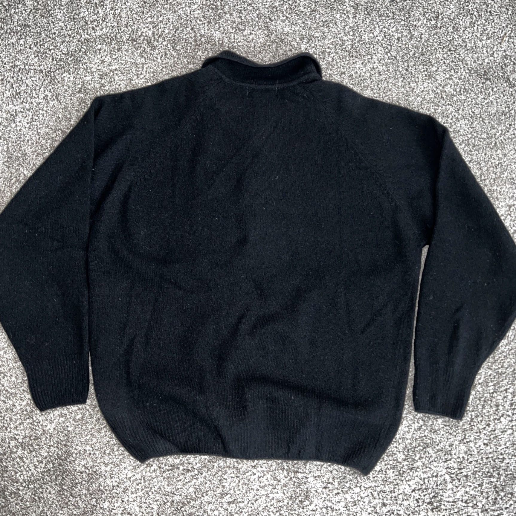 Members Only Members Only Sweater Mens Size M Black Wool Half Button Pullover Size US M / EU 48-50 / 2 - 4 Thumbnail
