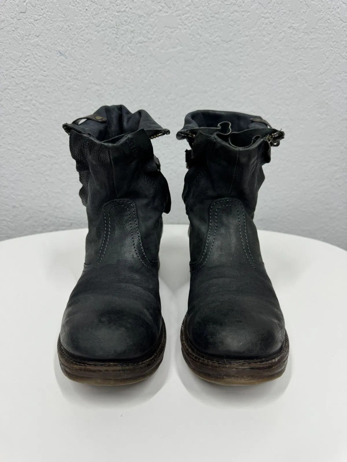 Hedi Slimane Vintage Leather Boots Ankle style Y2K Size US 7 / IT 37 - 3 Thumbnail
