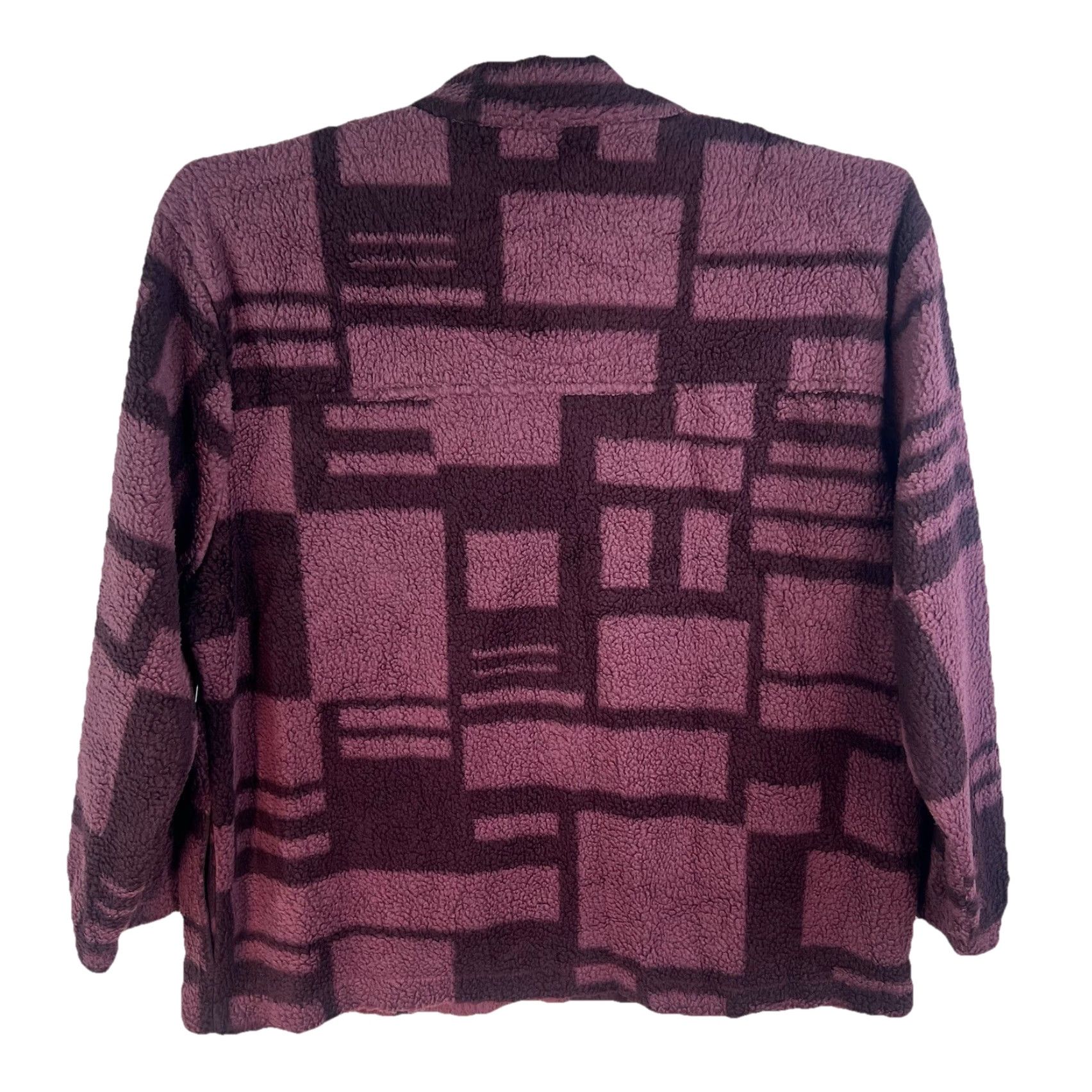 Vintage No Boundaries Full Zip Geometric Fleece Trucker Jacket Mens 3XL Purple NWT Size US XXL / EU 58 / 5 - 2 Thumbnail