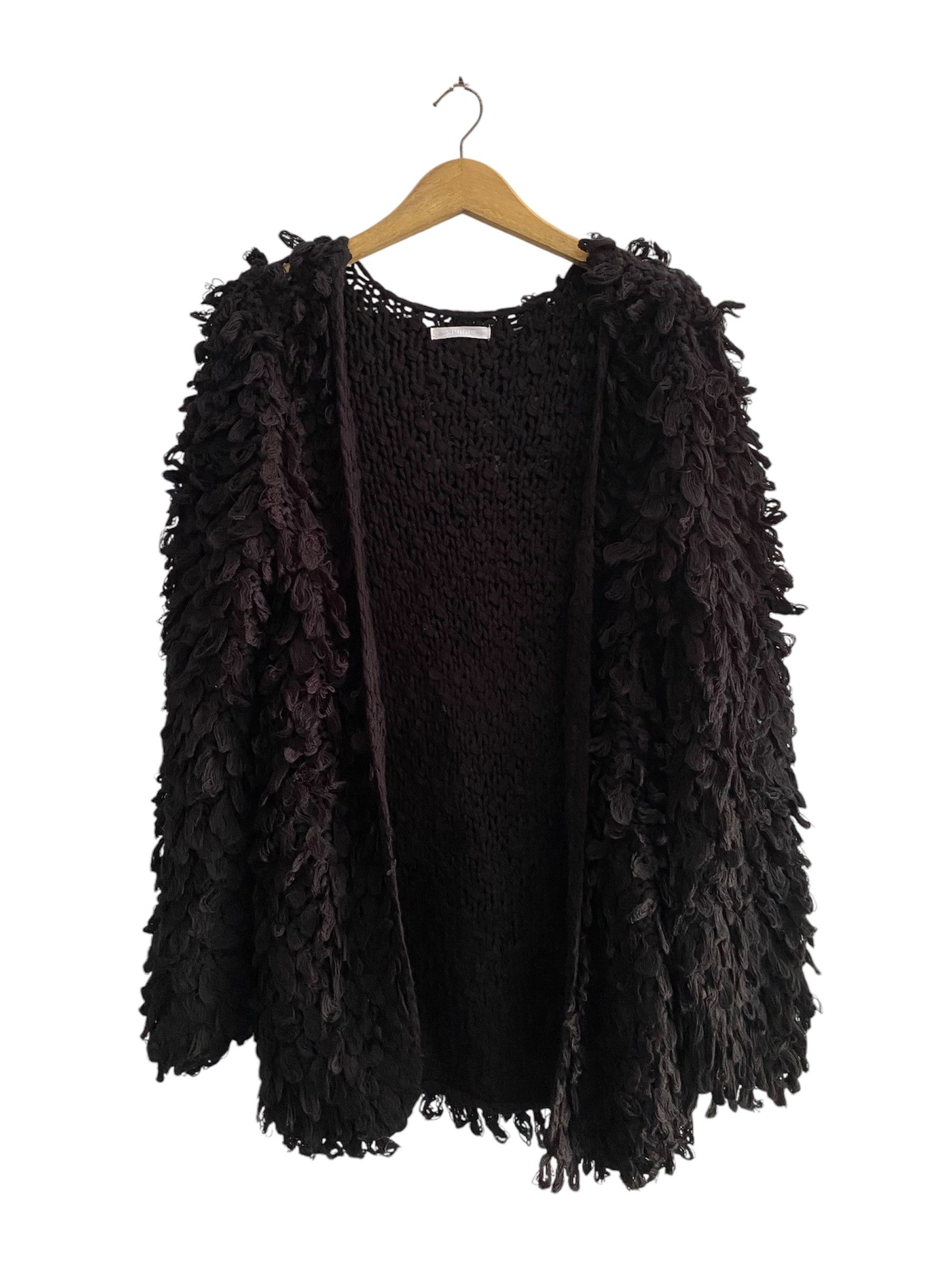 If Six Was Nine × Japanese Brand × Le Grande Bleu (L.G.B.) Japanese lgb style spinns tassel fringed cardigan Size US L / EU 52-54 / 3 - 1 Thumbnail