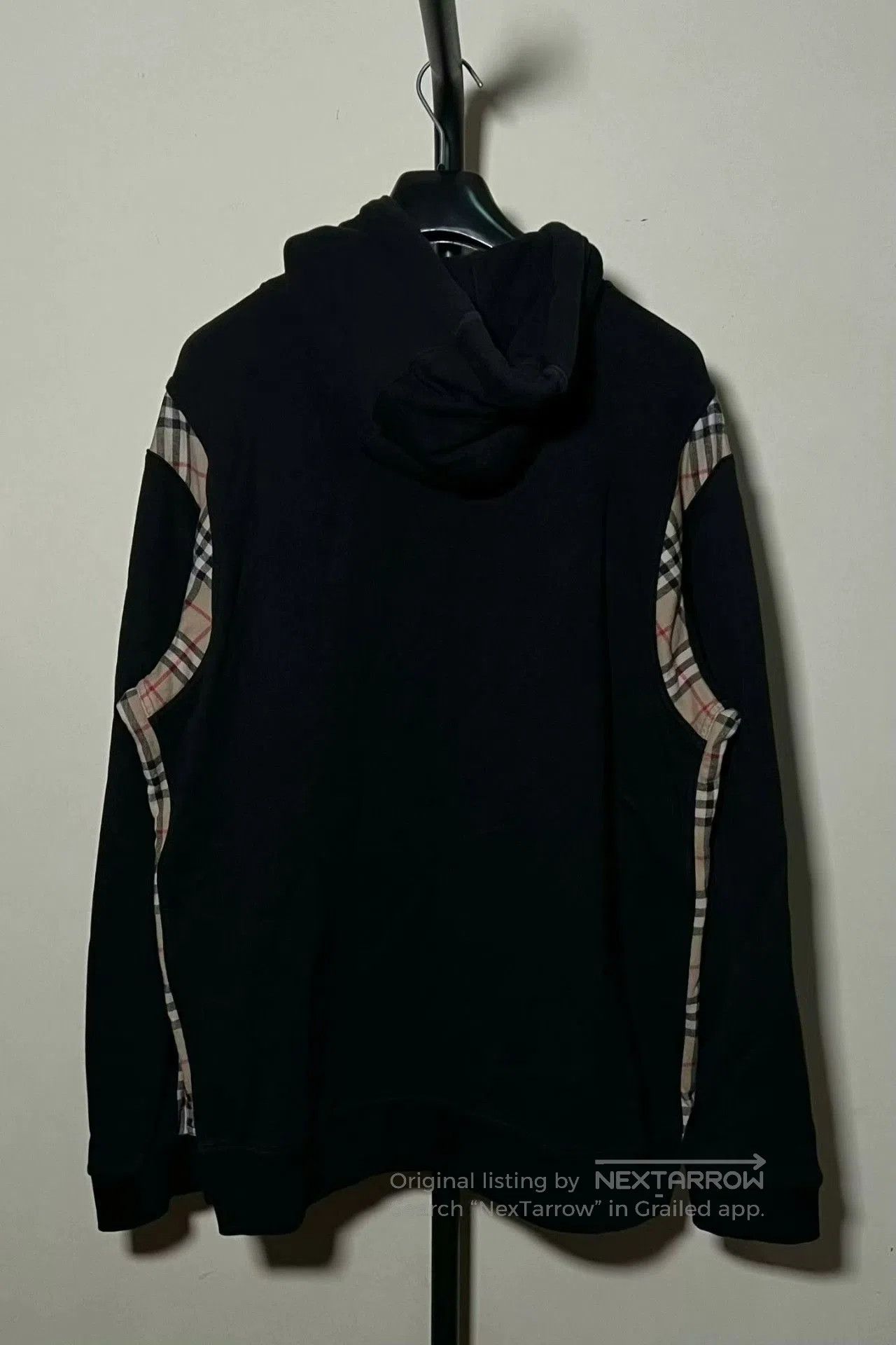Burberry burberry black vintage checkered hoodie sweatshirt. Size US XL / EU 56 / 4 - 2 Thumbnail