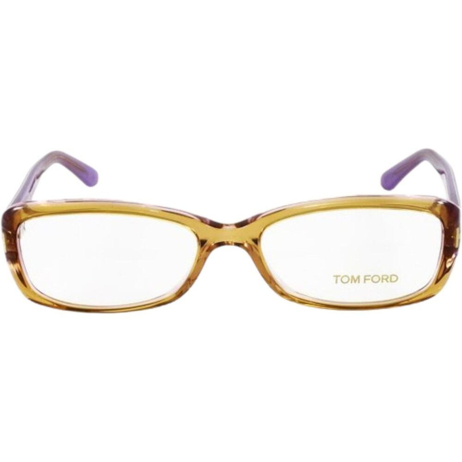 Tom Ford TOM FORD Dark Brown & Purple Rectangle Eyeglasses 54-16-135 Size ONE SIZE - 2 Thumbnail