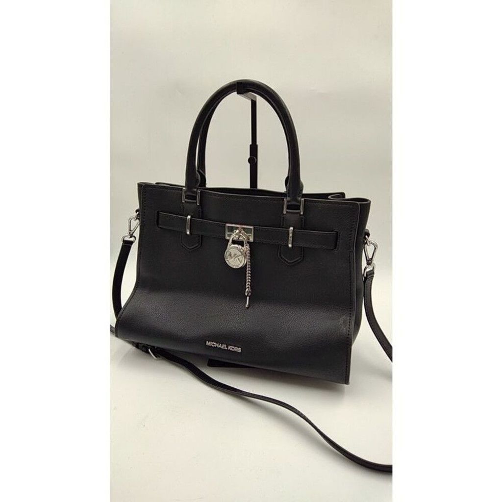 Michael Kors New Michael Kors Black Leather Tote Bag Size ONE SIZE - 1 Thumbnail